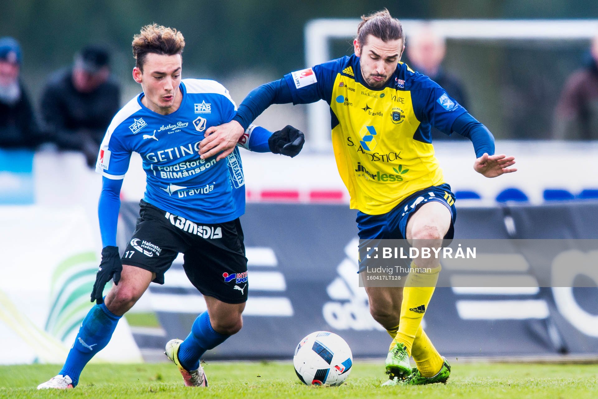 Halmstads Sead Haksabanovic och Ängelholms Vladica Zlojutro