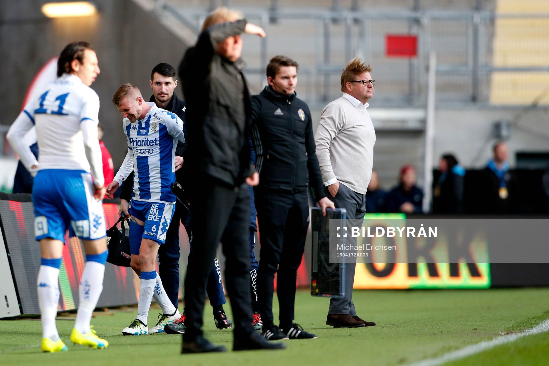 IFK Göteborgs Sebastian Eriksson tvingas utgå