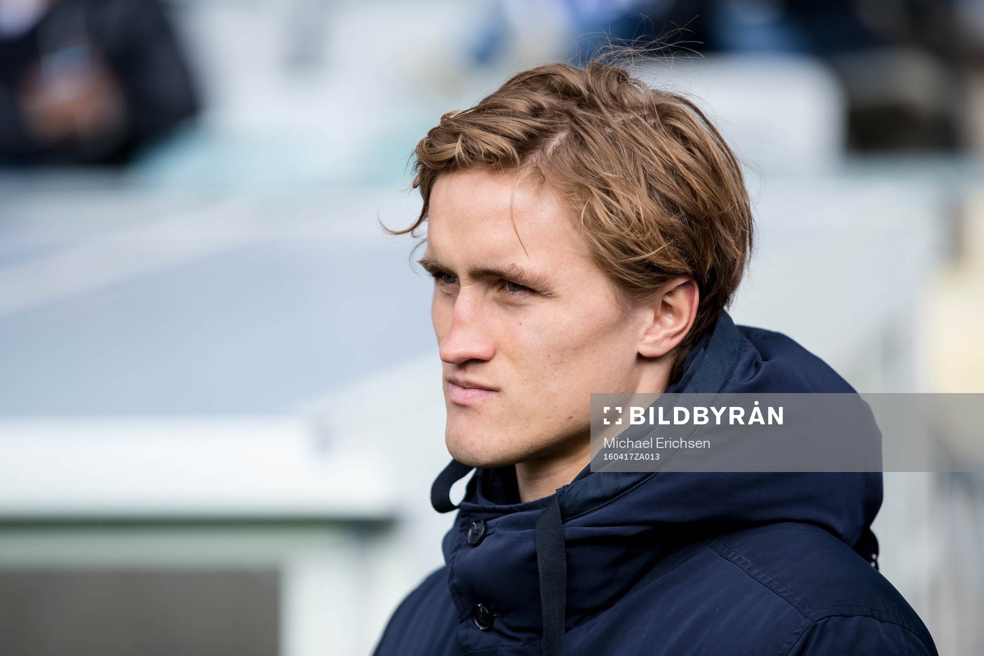 IFK Göteborgs Thomas Rogne innan fotbollsmatchen i