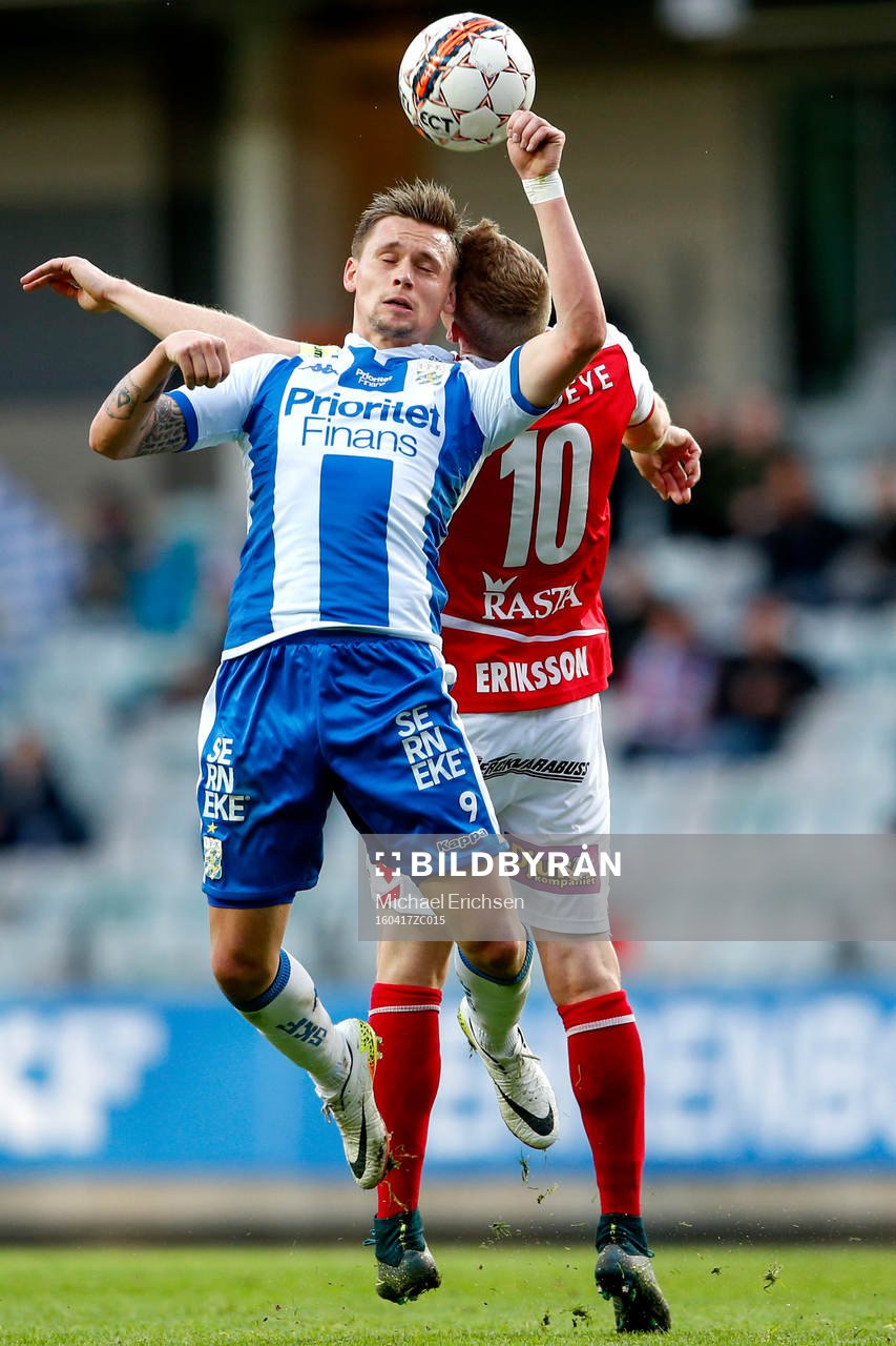 IFK Göteborgs Jakob Ankersen och Kalmars Tobias Eriksson