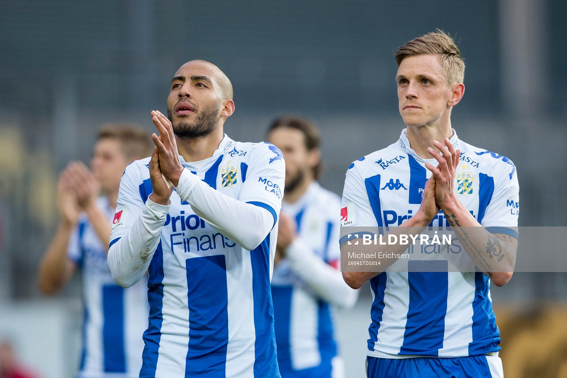IFK Göteborgs Haitam Aleesami och Sören Rieks deppar och