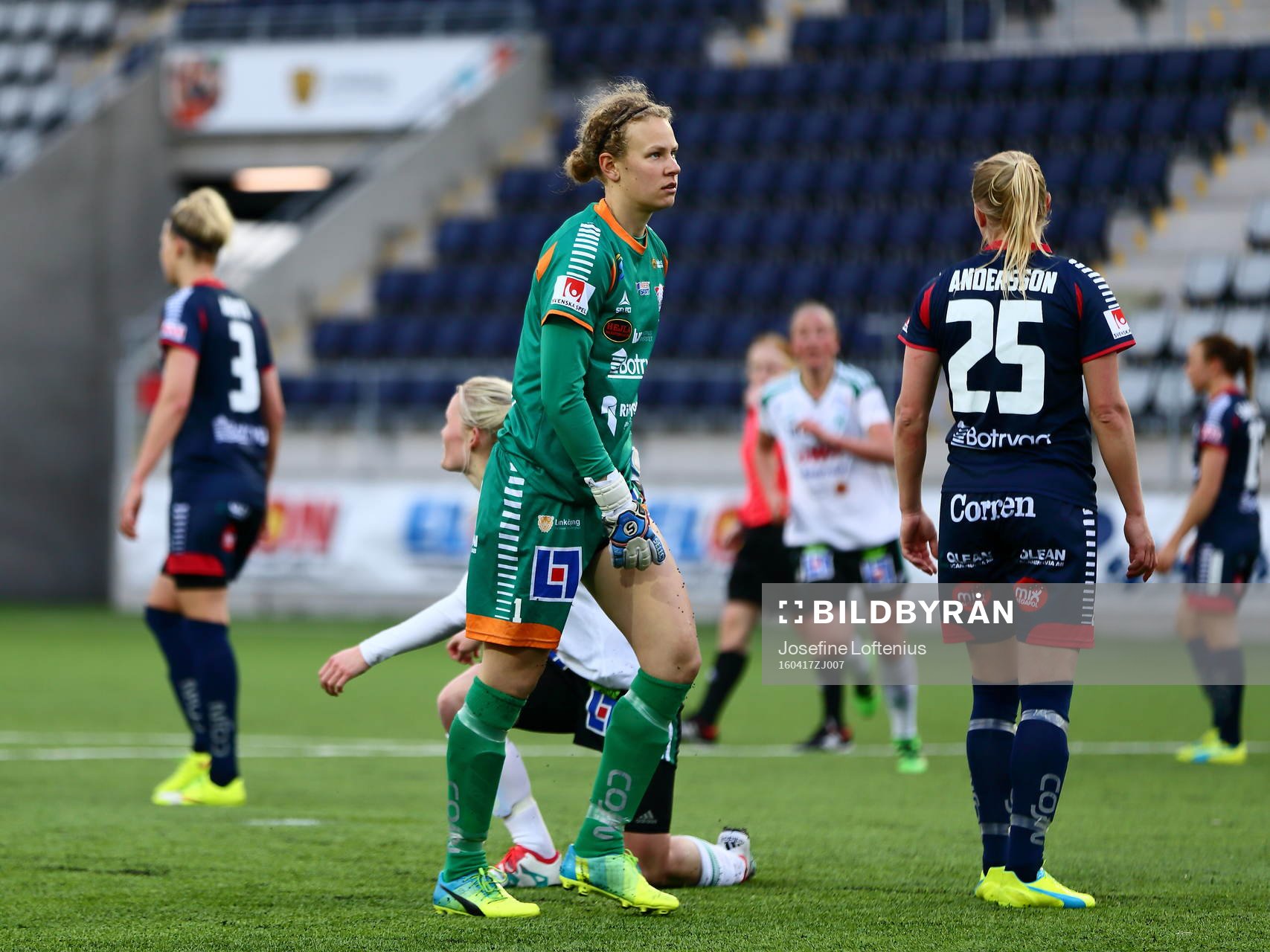 Linköpings målvakt Cajsa Andersson