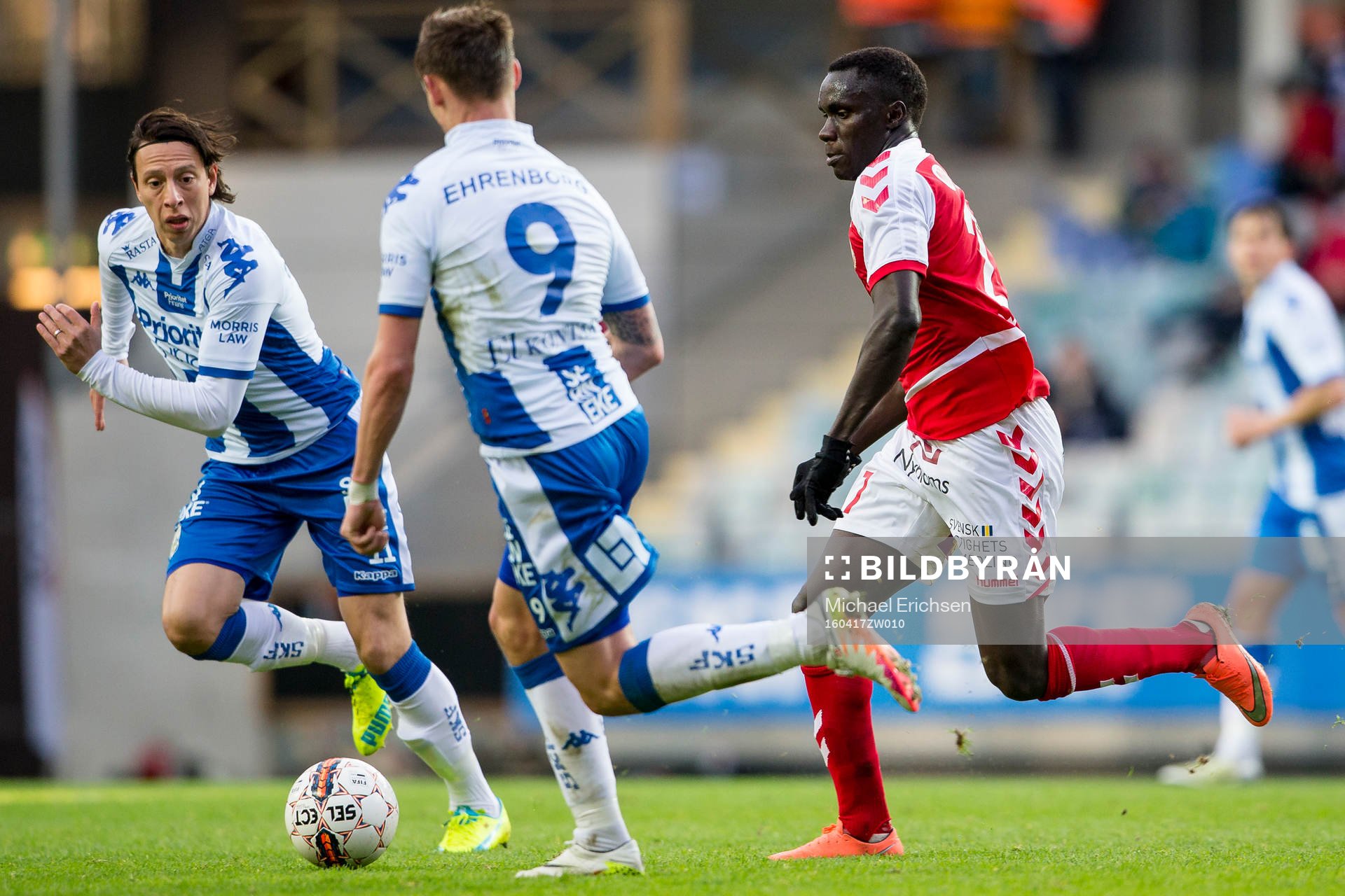 Kalmars Papa Alioune Diouf mot IFK Göteborgs Martin