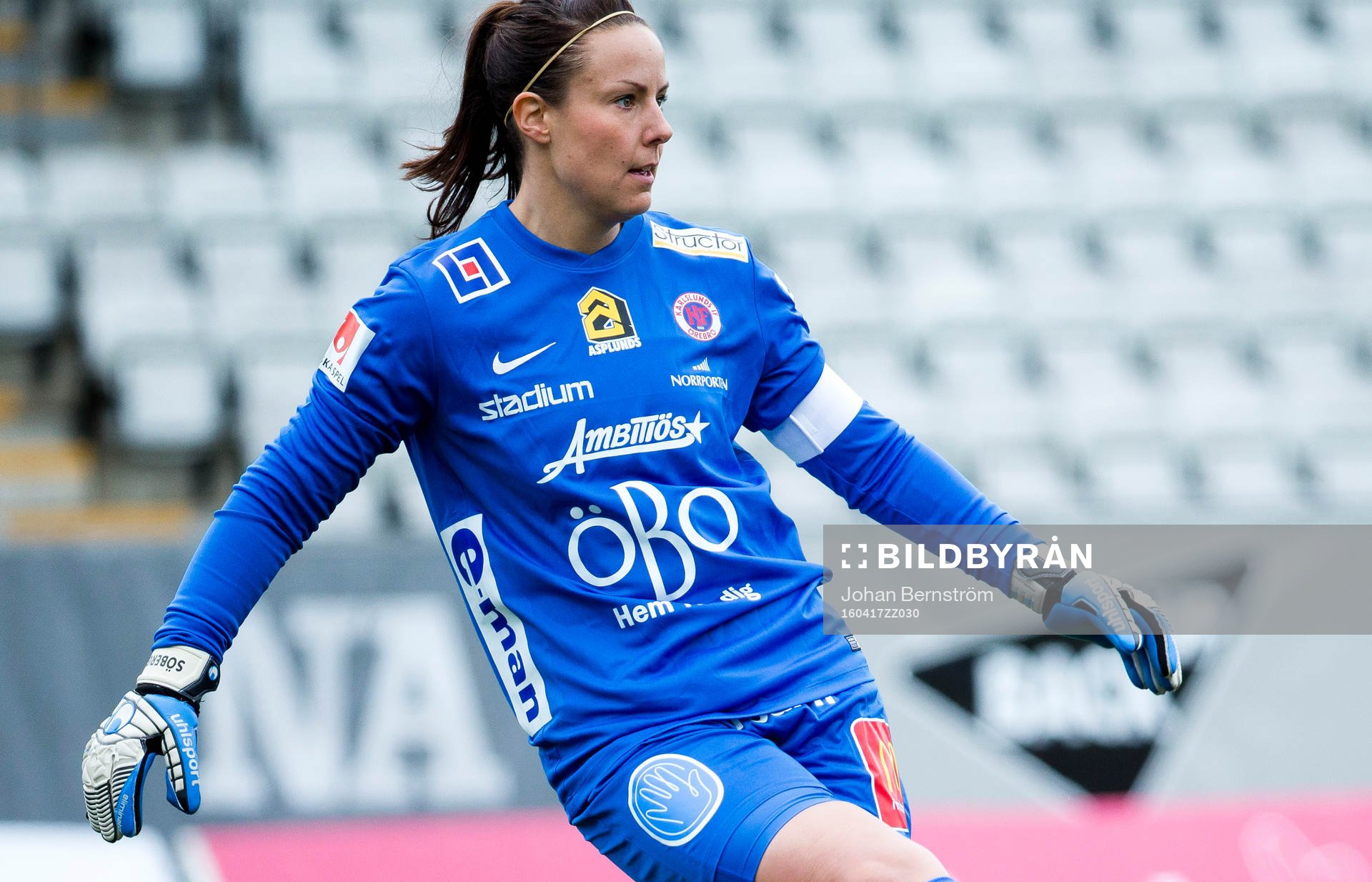 Örebros målvakt Carola Söberg