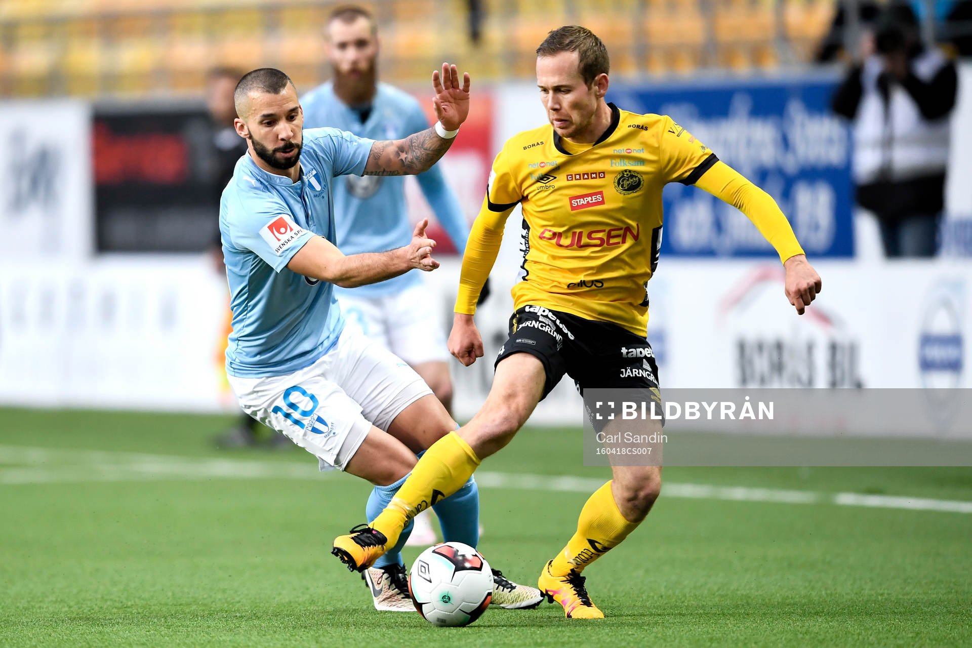 Malmö FFs Guillermo Molins och Elfsborgs Anders Randrup