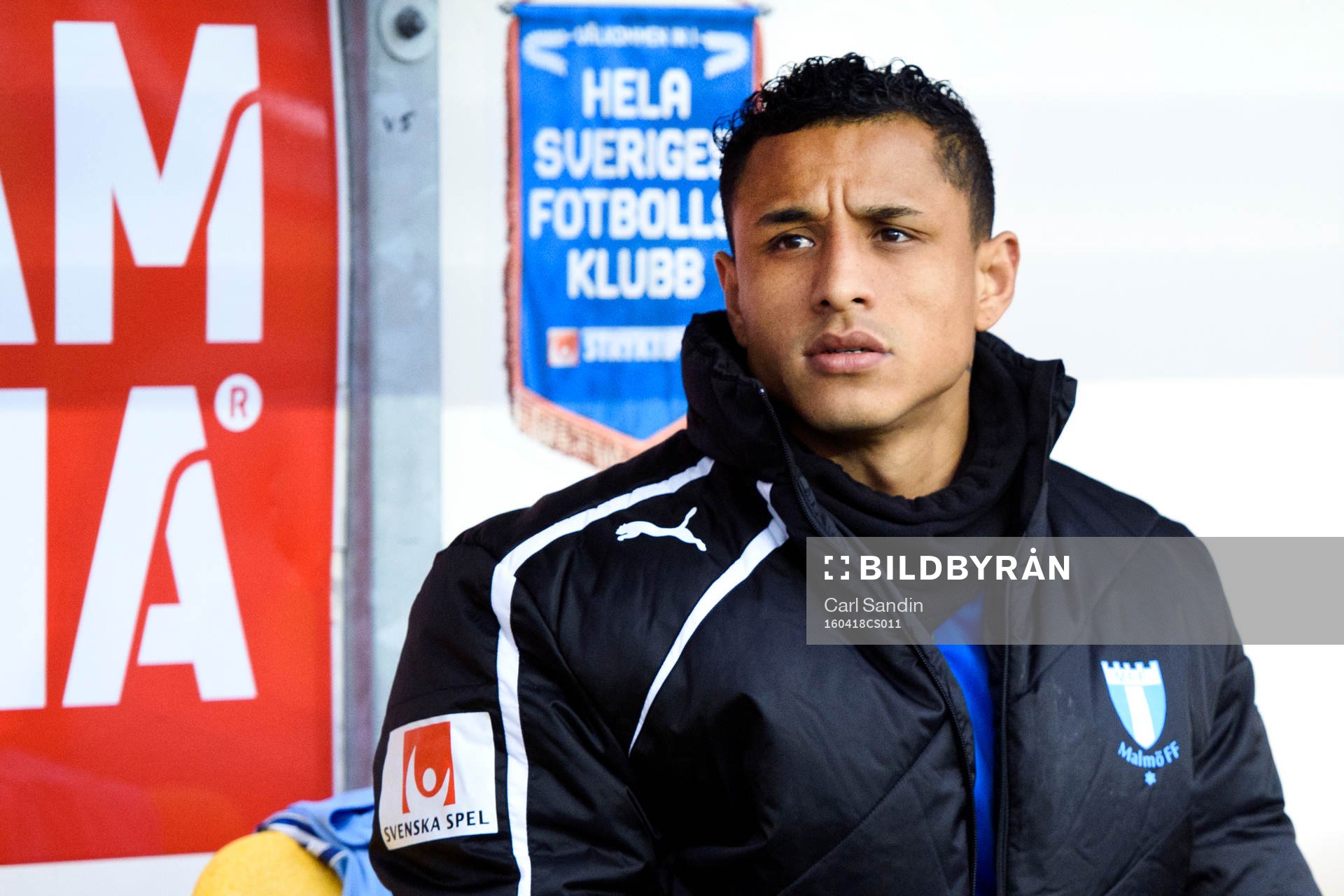 Malmö FFs Yoshimar Yotún på bänken