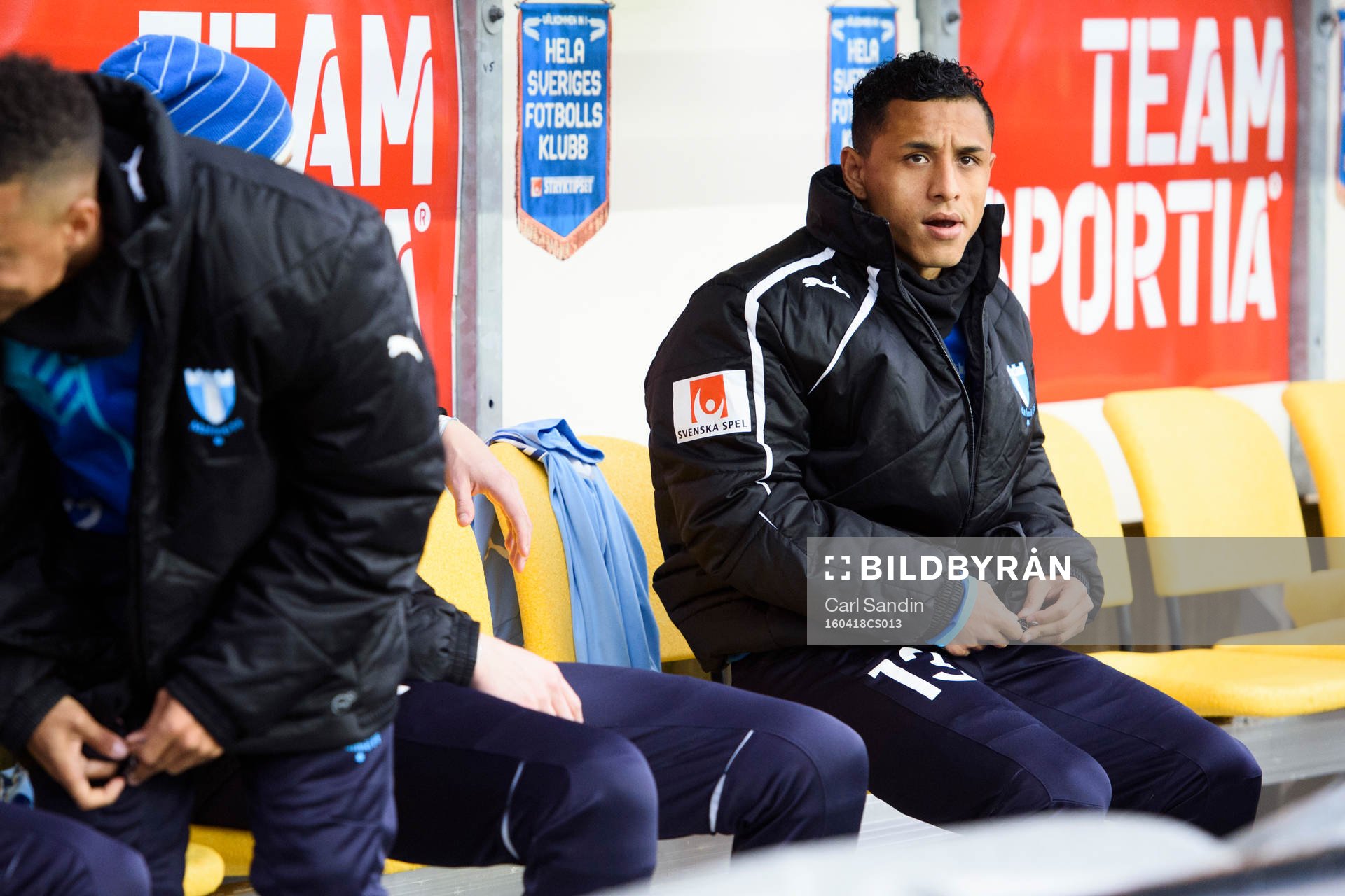 Malmö FFs Yoshimar Yotún på bänken