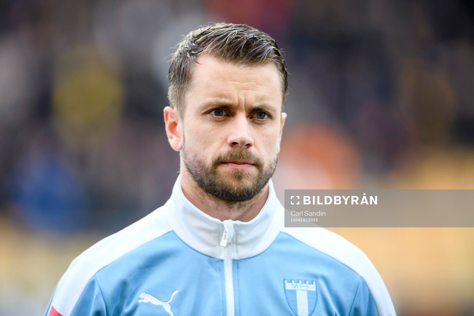 Malmö FFs Kari Arnason vid lineup innan