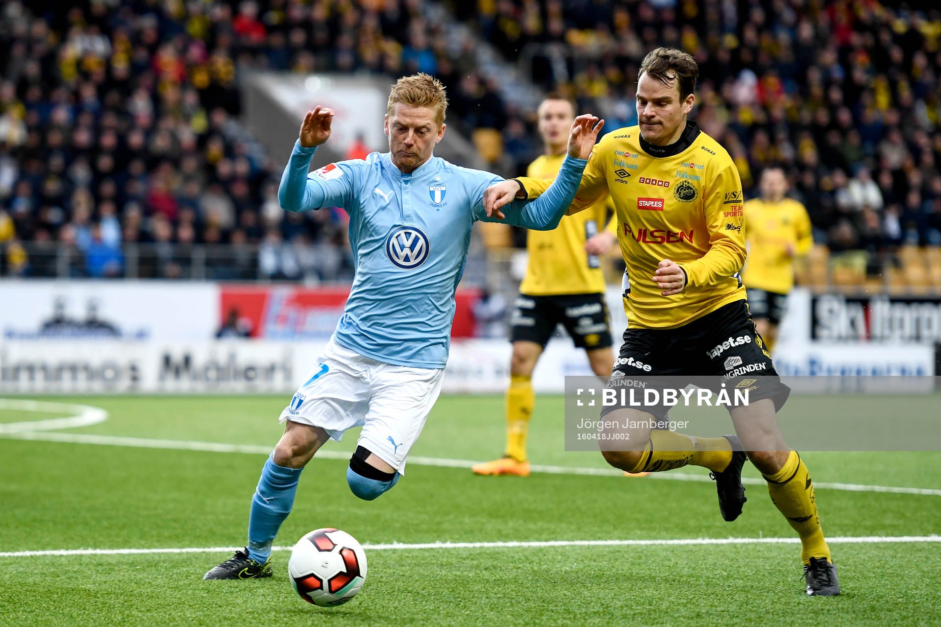 Malmö FFs Anders Christiansen och Elfsborgs Henning Hauger