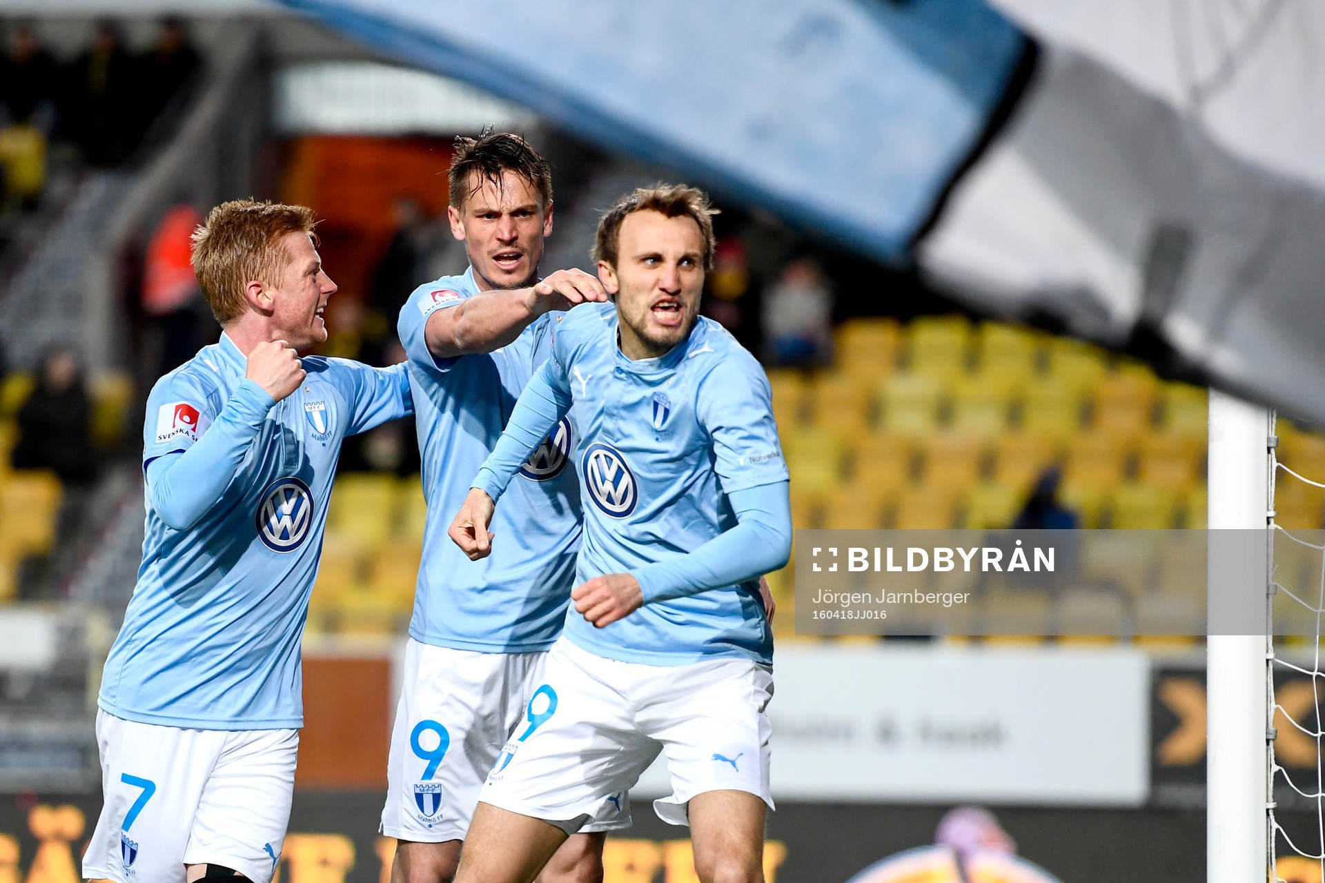Malmö FFs Anders Christiansen, Markus Rosenberg och Magnus