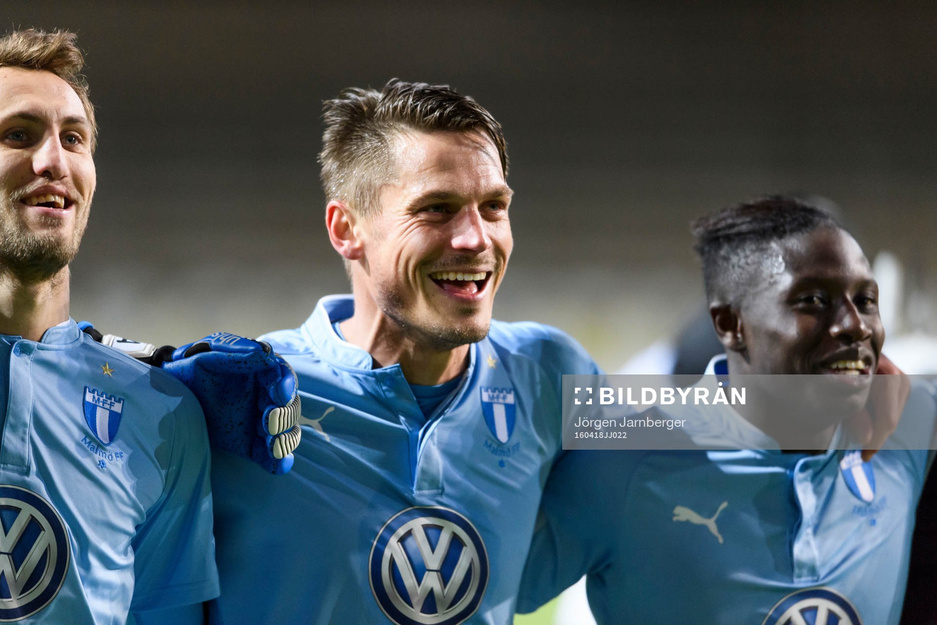 Malmö FFs Magnus Wolff Eikrem, Markus Rosenberg och Pa