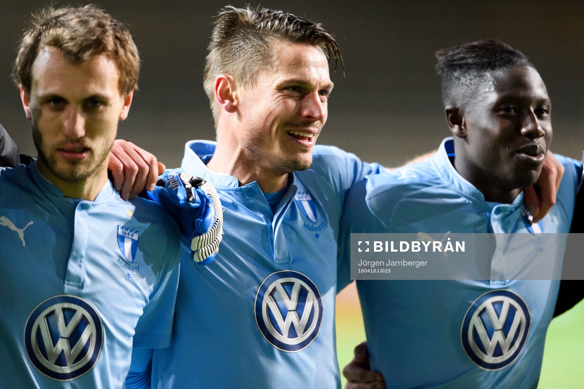 Malmö FFs Magnus Wolff Eikrem, Markus Rosenberg och Pa