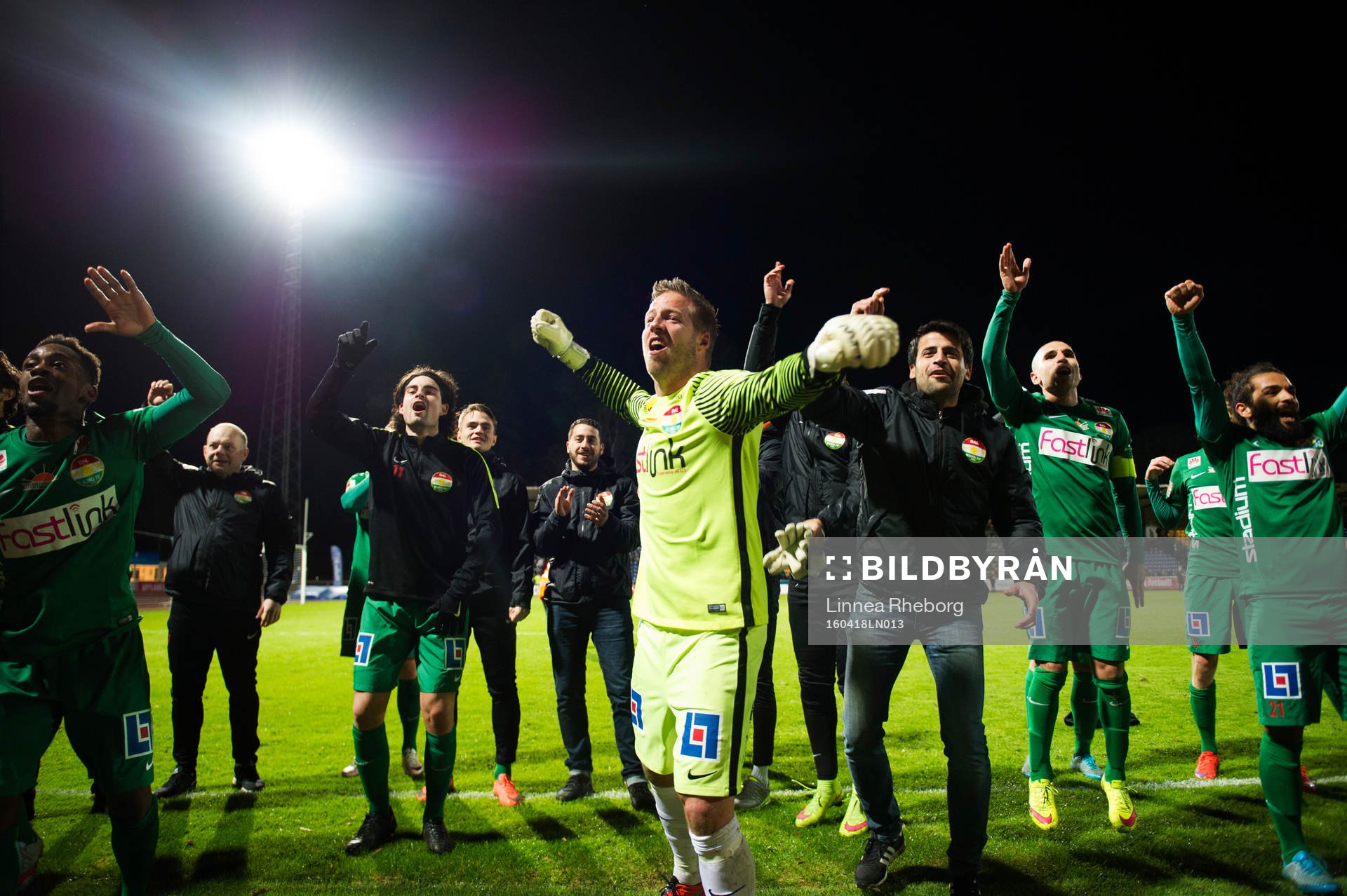 Dalkurds spelare jublar