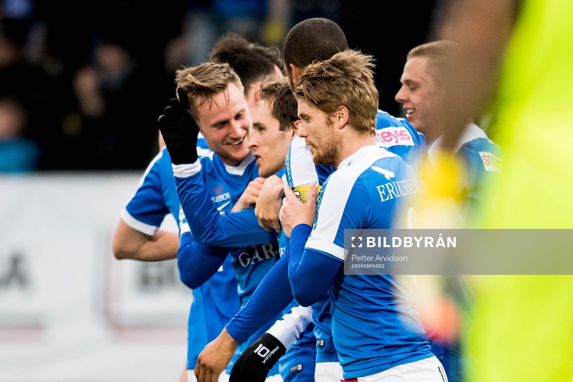 Trelleborgs spelare jublar