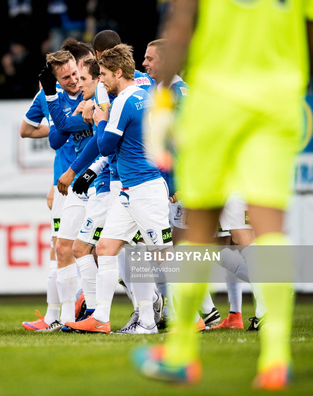 Trelleborgs spelare jublar