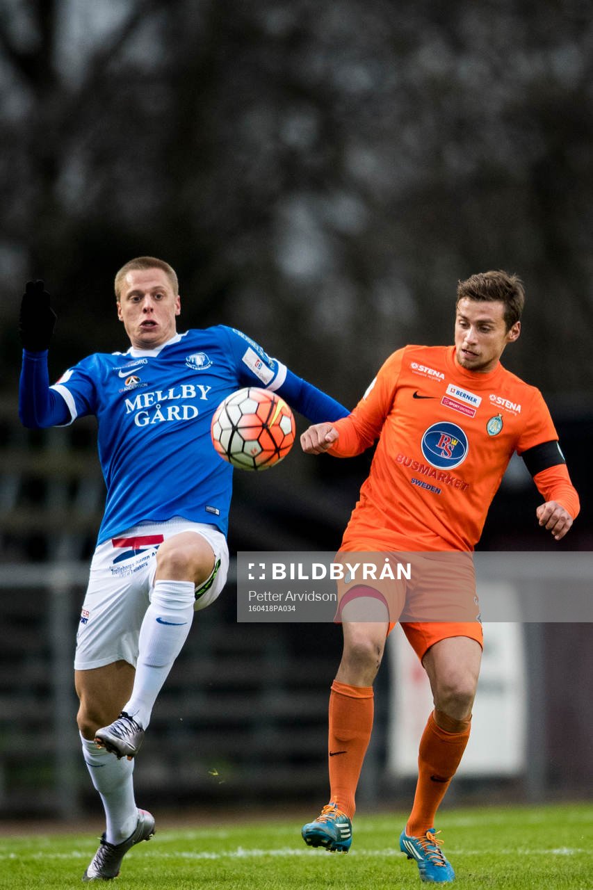 Trelleborgs Mattias Håkansson och Athletics Filip Rogic