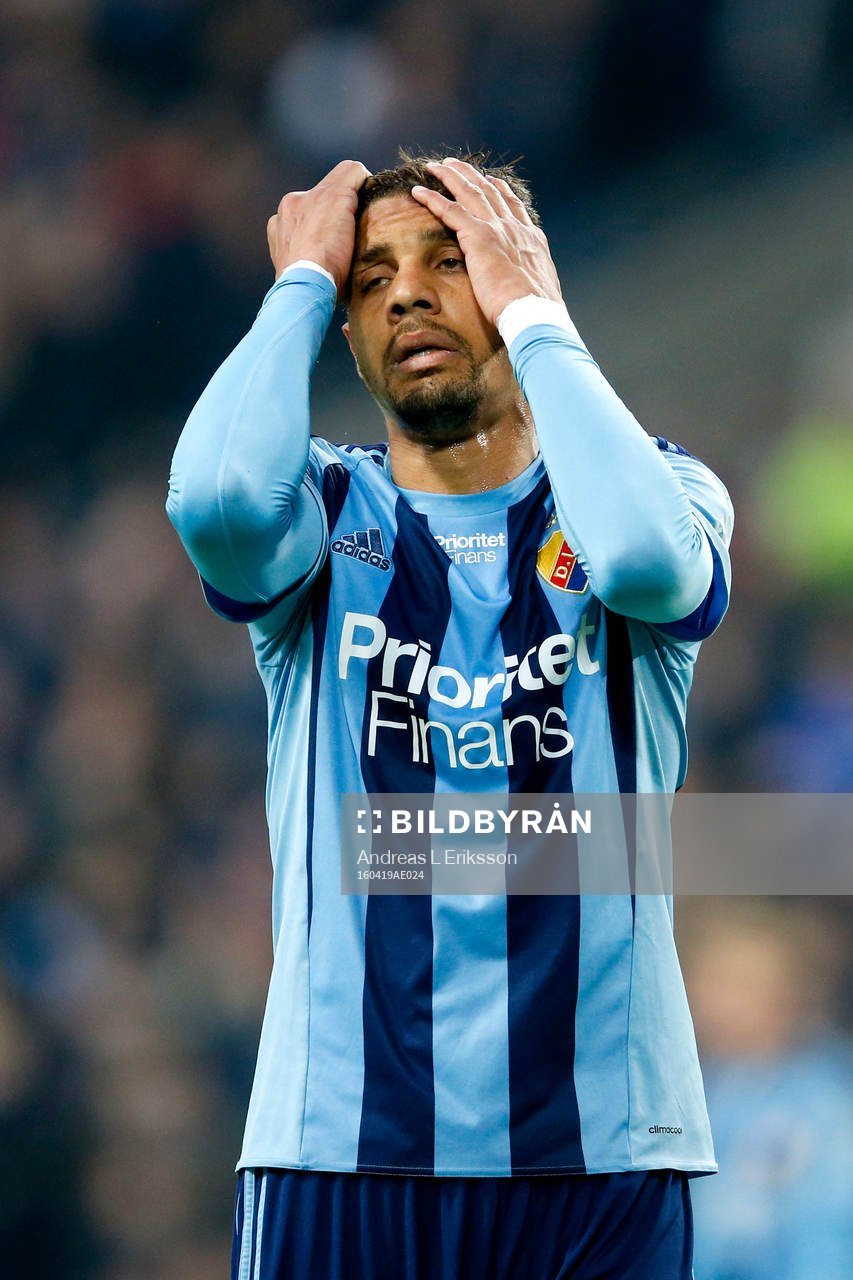 Djurgårdens Mathias Ranegie deppar