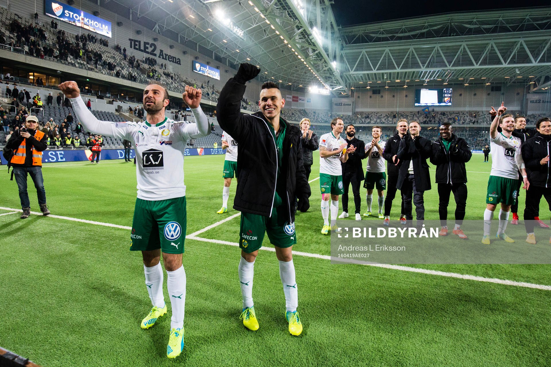 Hammarbys Kennedy Bakircioglu och Alexssander Medeiros de