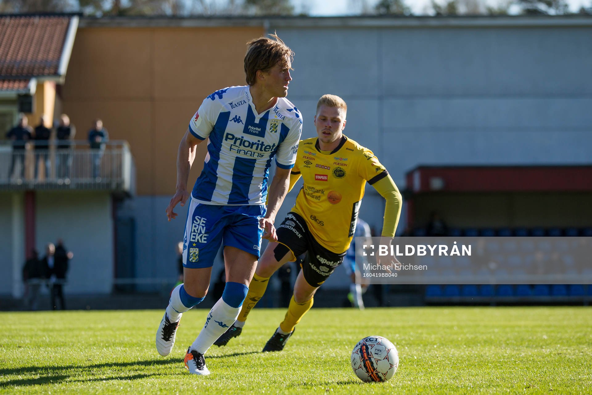 IFK Göteborgs Thomas Rogne under fotbollsmatchen i Folksam U21 allsvenskan södra mellan IFK Göteborg och Elfsborg den 19 april 2016 i Göteborg.