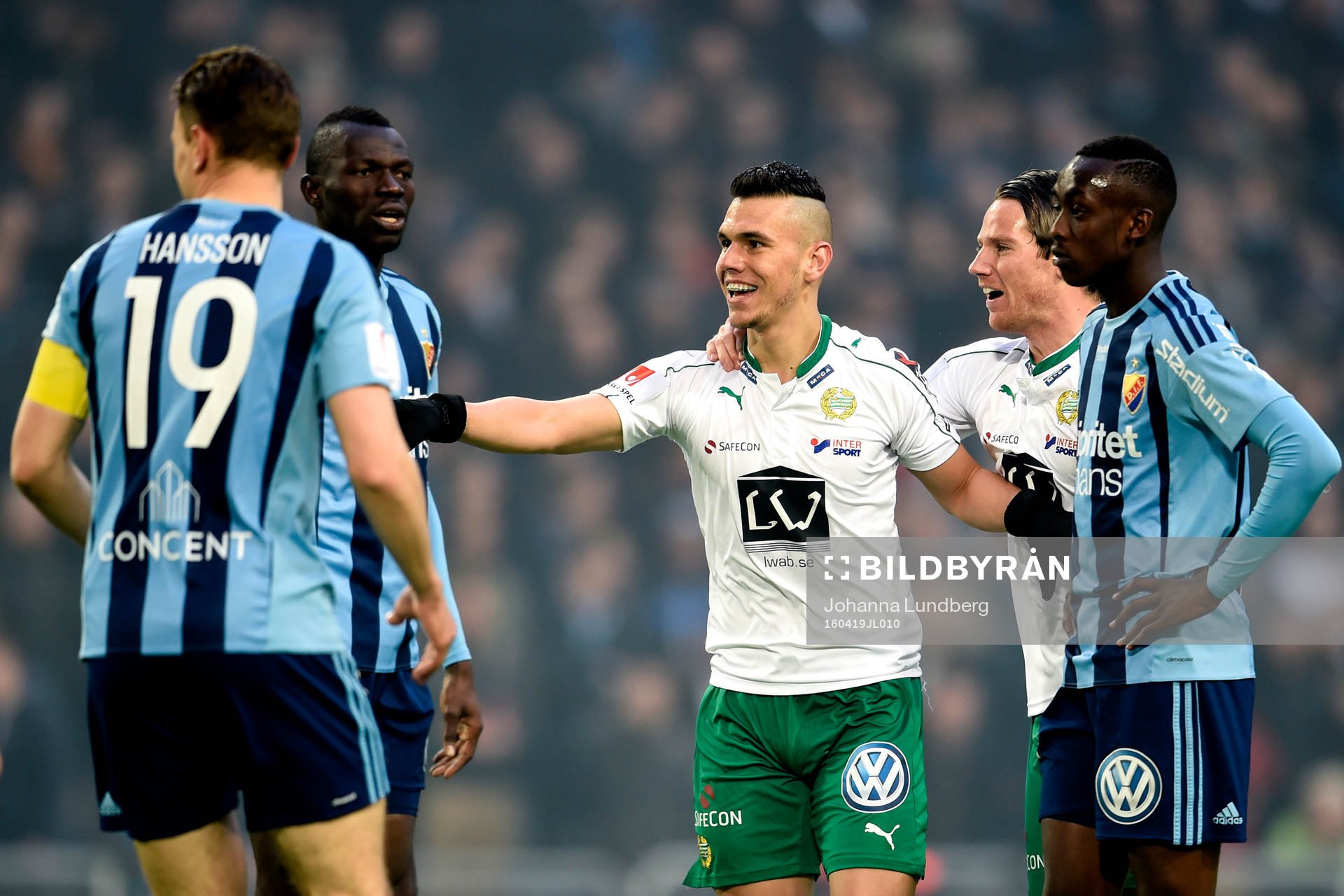 Hammarbys Alexssander Medeiros de Azeredo jublar