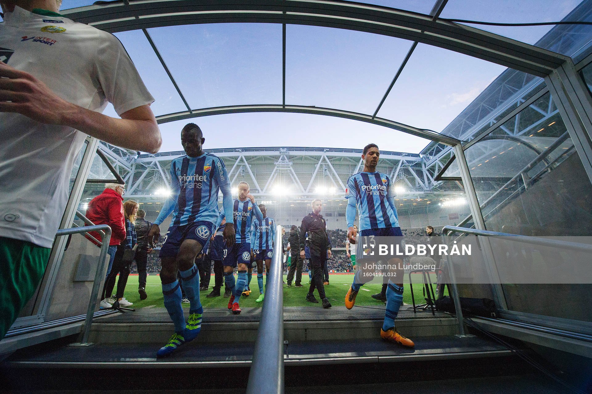 Djurgårdens Omar Colley och Mathias Ranegie deppar