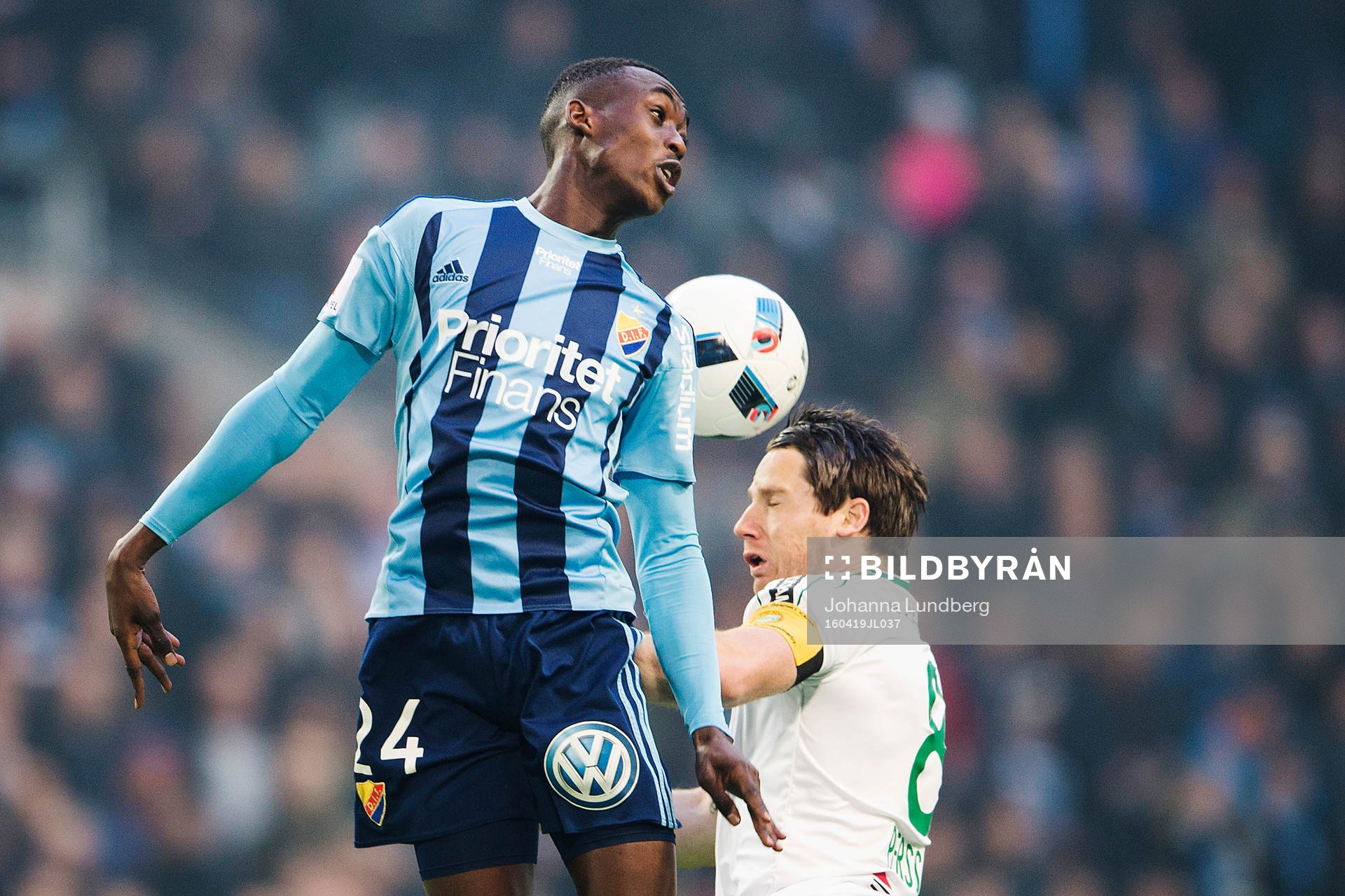 Djurgårdens Philana Tinotenda Kadewere och Hammarbys Johan