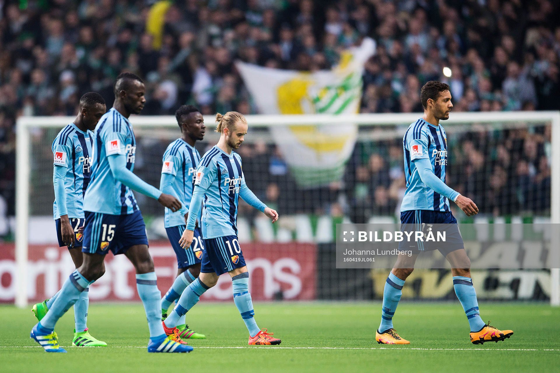 Djurgårdens spelare deppar