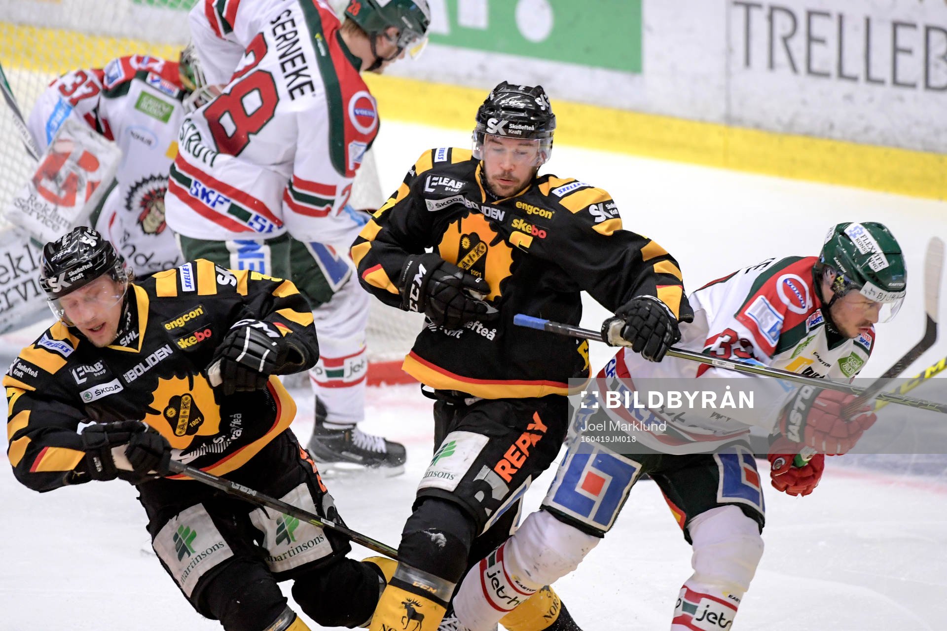 Skellefteås John Norman och Jimmie Ericsson och Frölundas