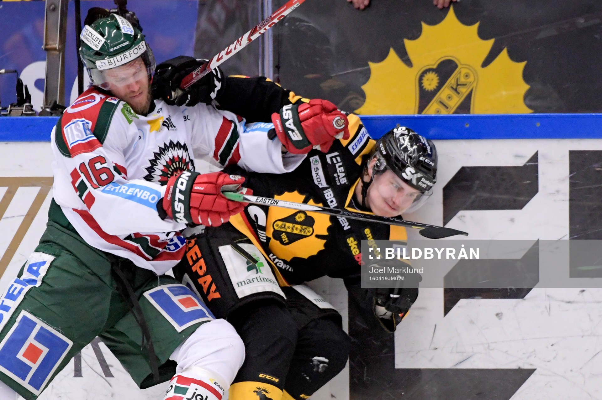 Frölundas Anton Axelsson och Skellefteås Sebastian Aho