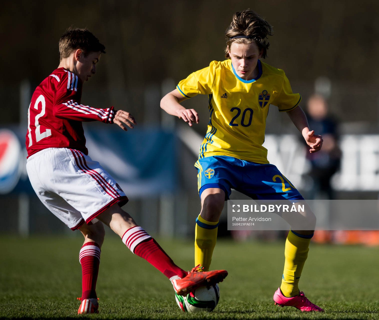 Danmarks Jonas Rosfeldt och Sveriges Oscar Pettersson