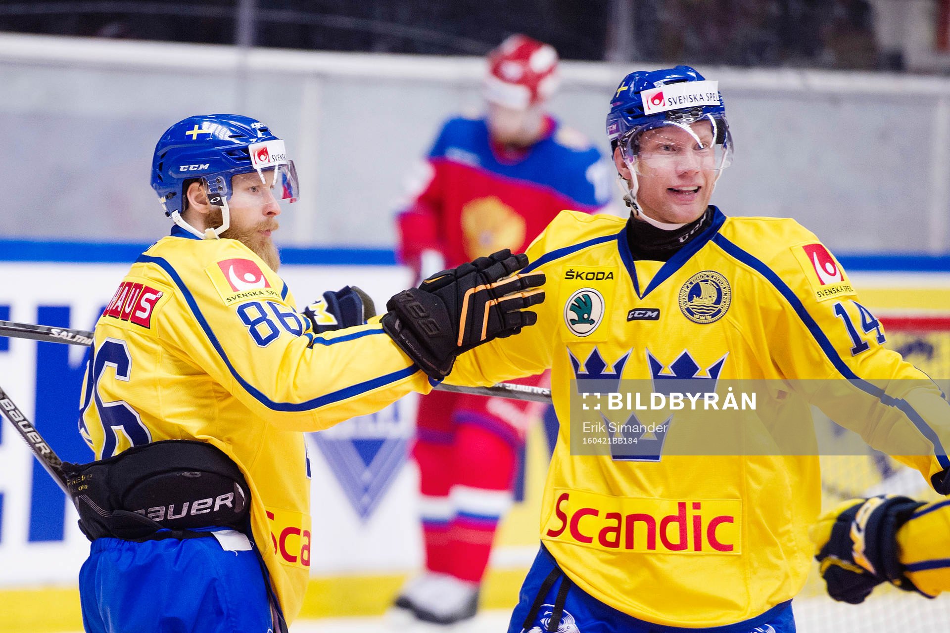 Sveriges Linus Klasen jublar