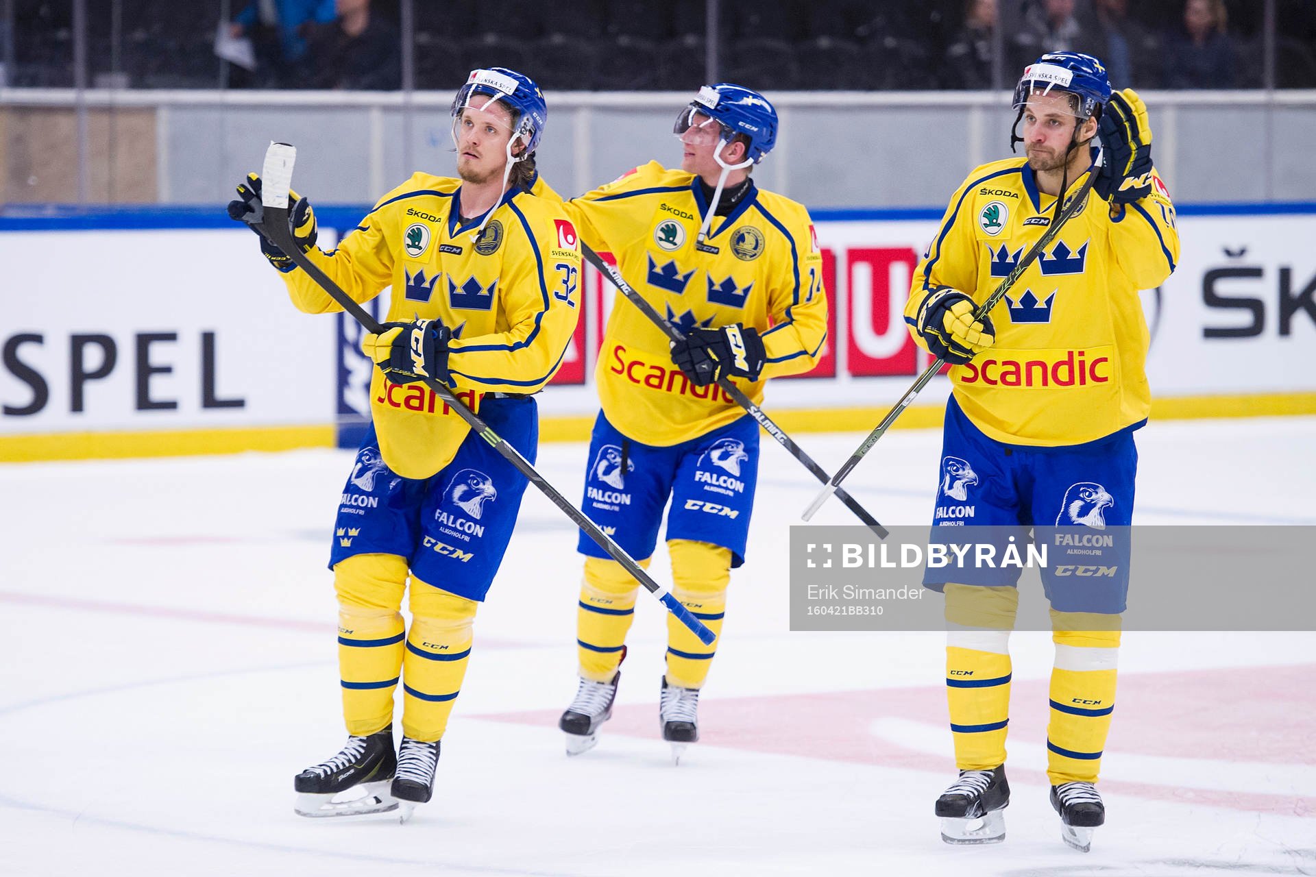 Sveriges Magnus Nygren, Richard Gynge och Johan Fransson