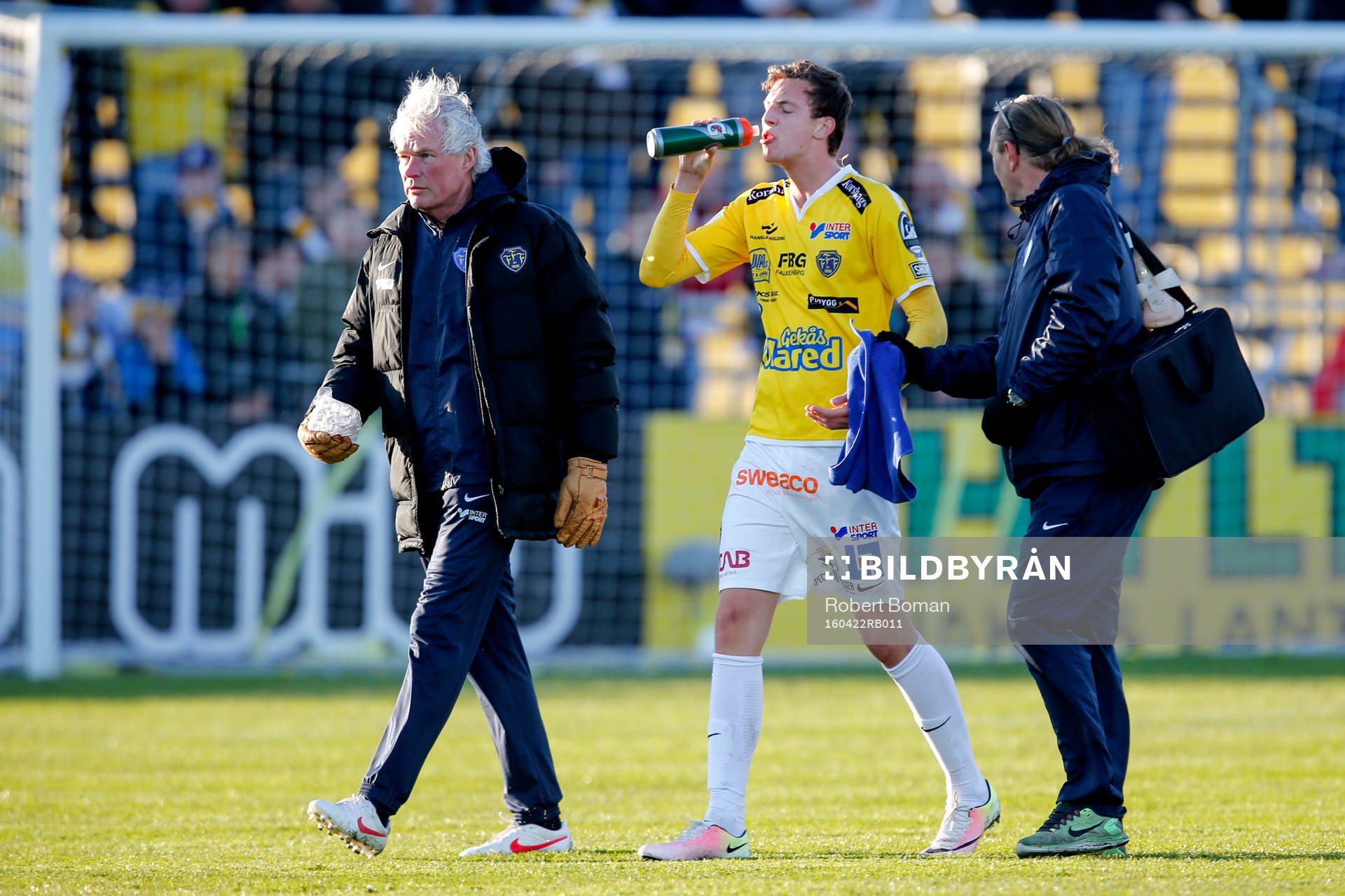 Falkenbergs Gustaf Nilsson krockade med målvakt David