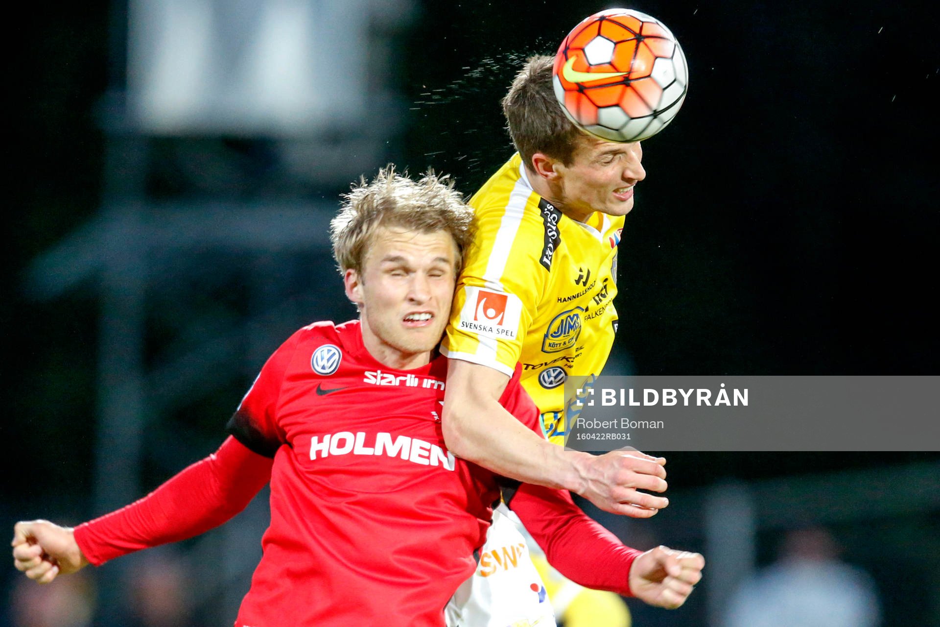 Norrköpings Sebastian Andersson och Falkenbergs Thomas