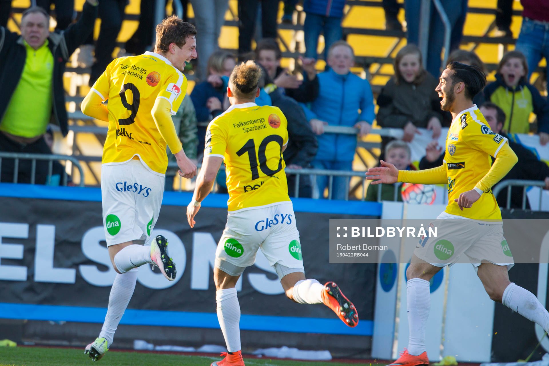 Falkenbergs Gustaf Nilsson och Alexander Jakobsen och Amin