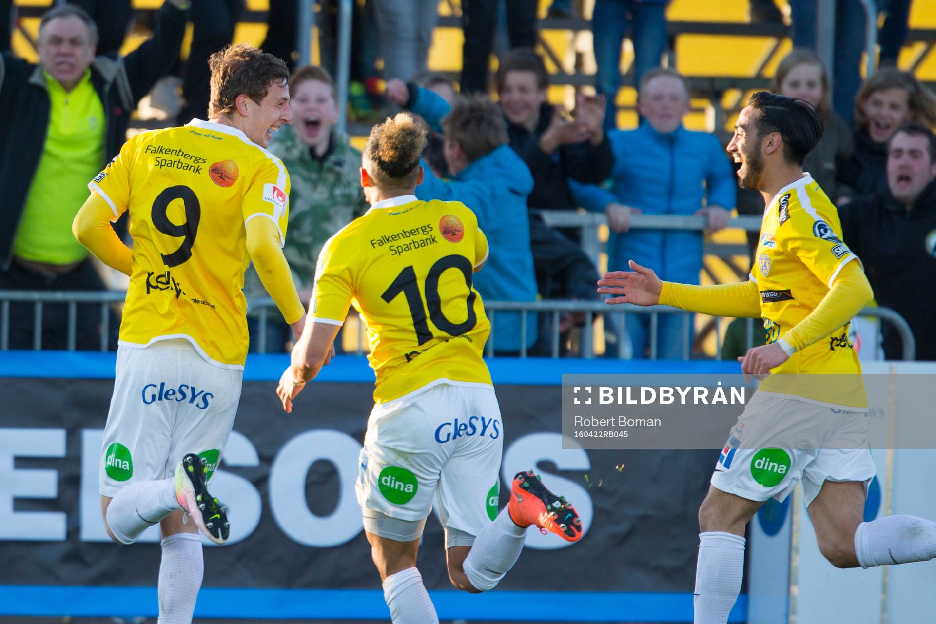 Falkenbergs Gustaf Nilsson och Alexander Jakobsen och Amin
