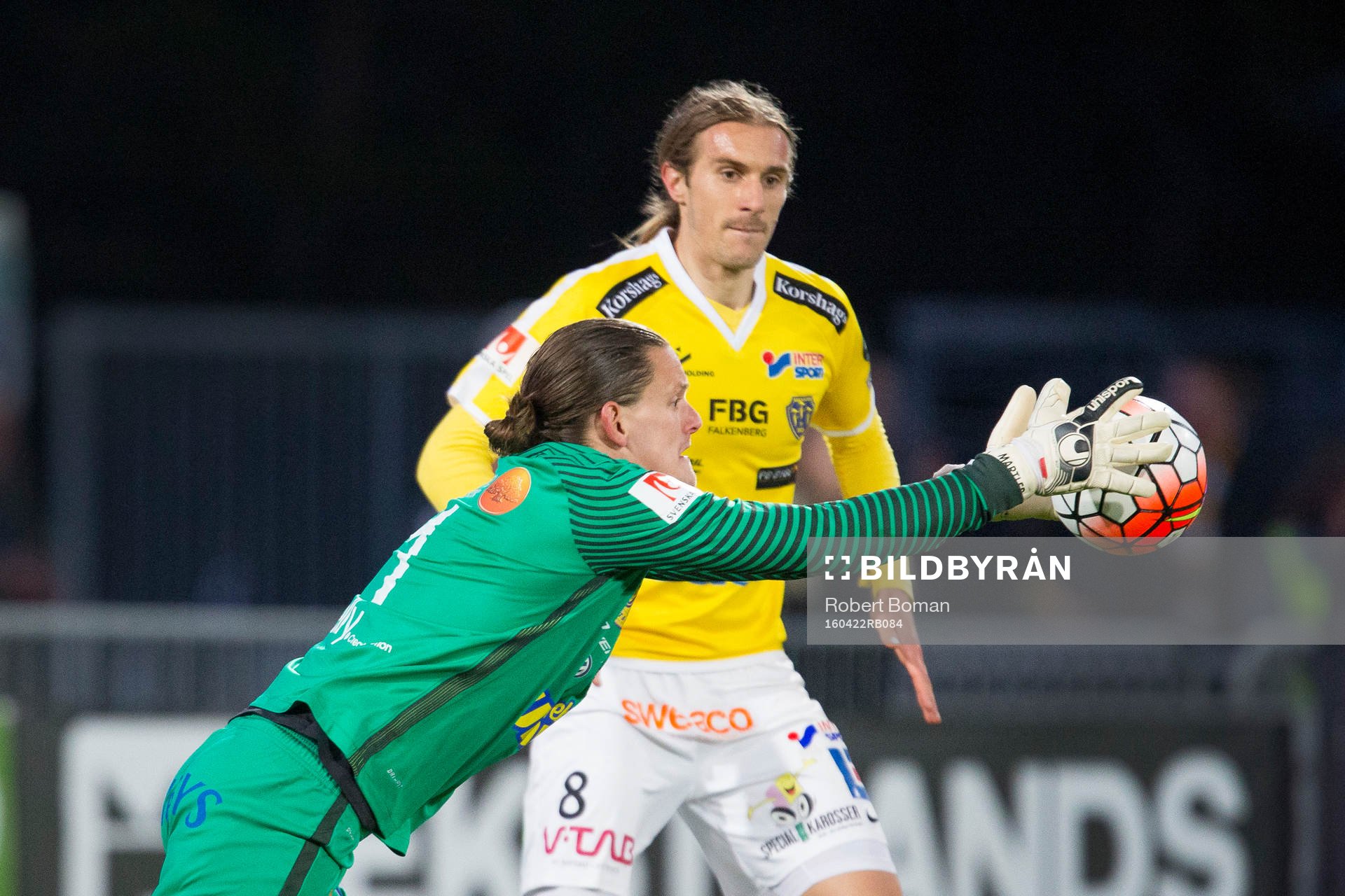 Falkenbergs målvakt Otto Martler