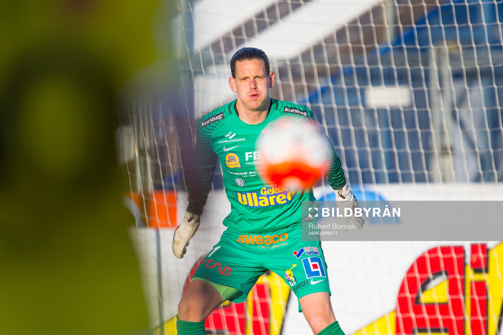 Falkenbergs målvakt Otto Martler