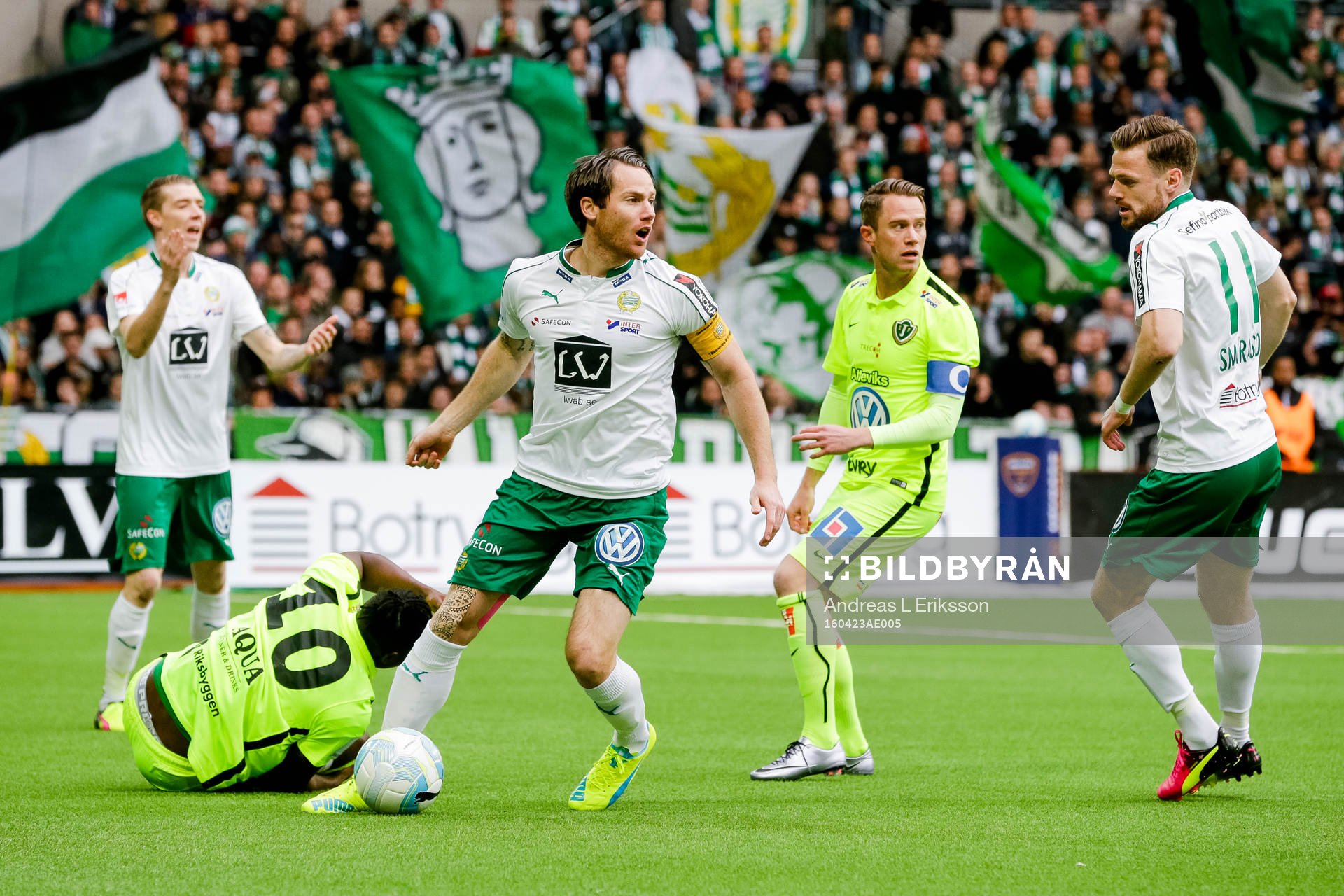 Halmstads Adnan Kojic , Kristoffer Fagercrantz och Fredrik