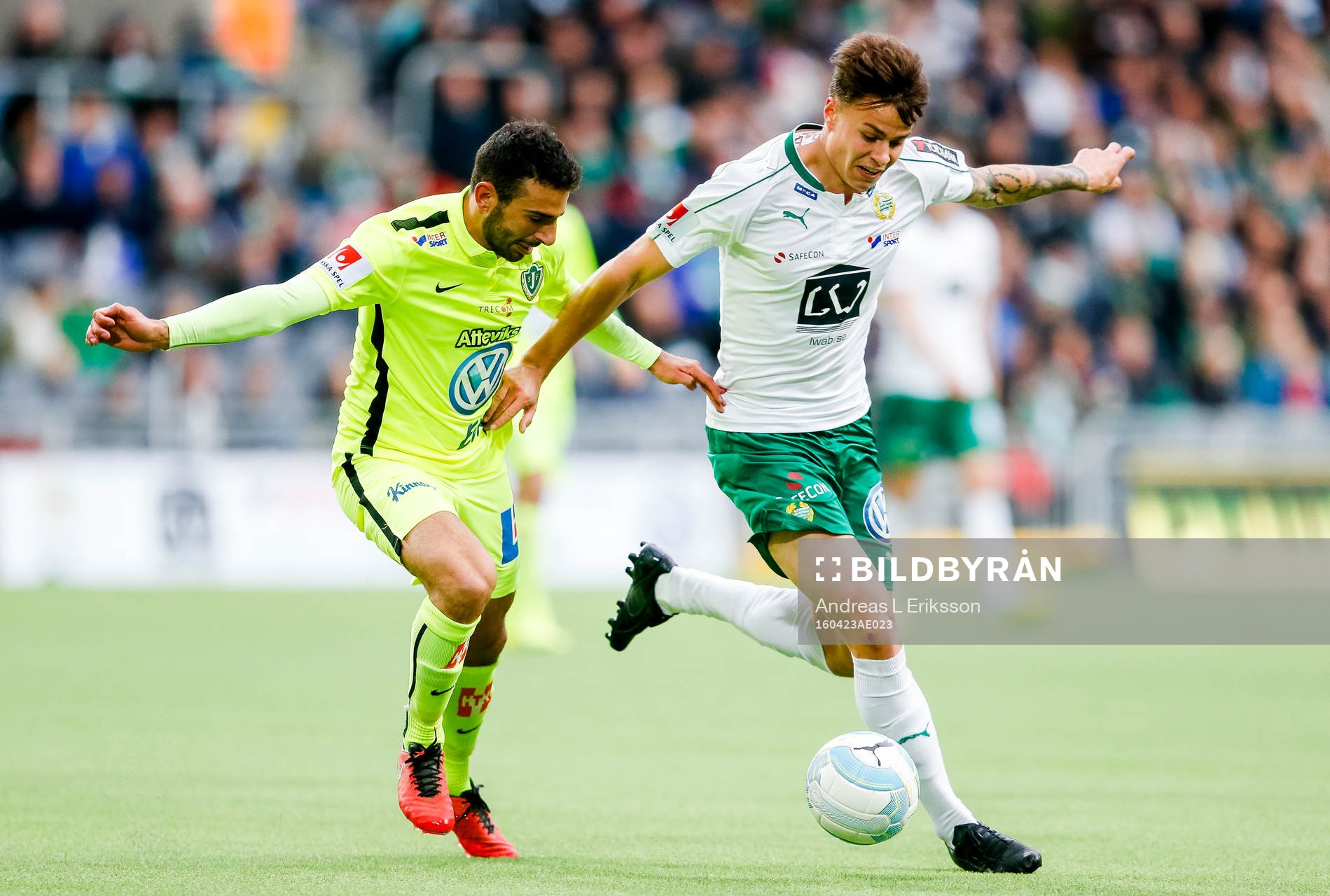 Jönköpings André Calisir och Hammarbys Melker Hallberg
