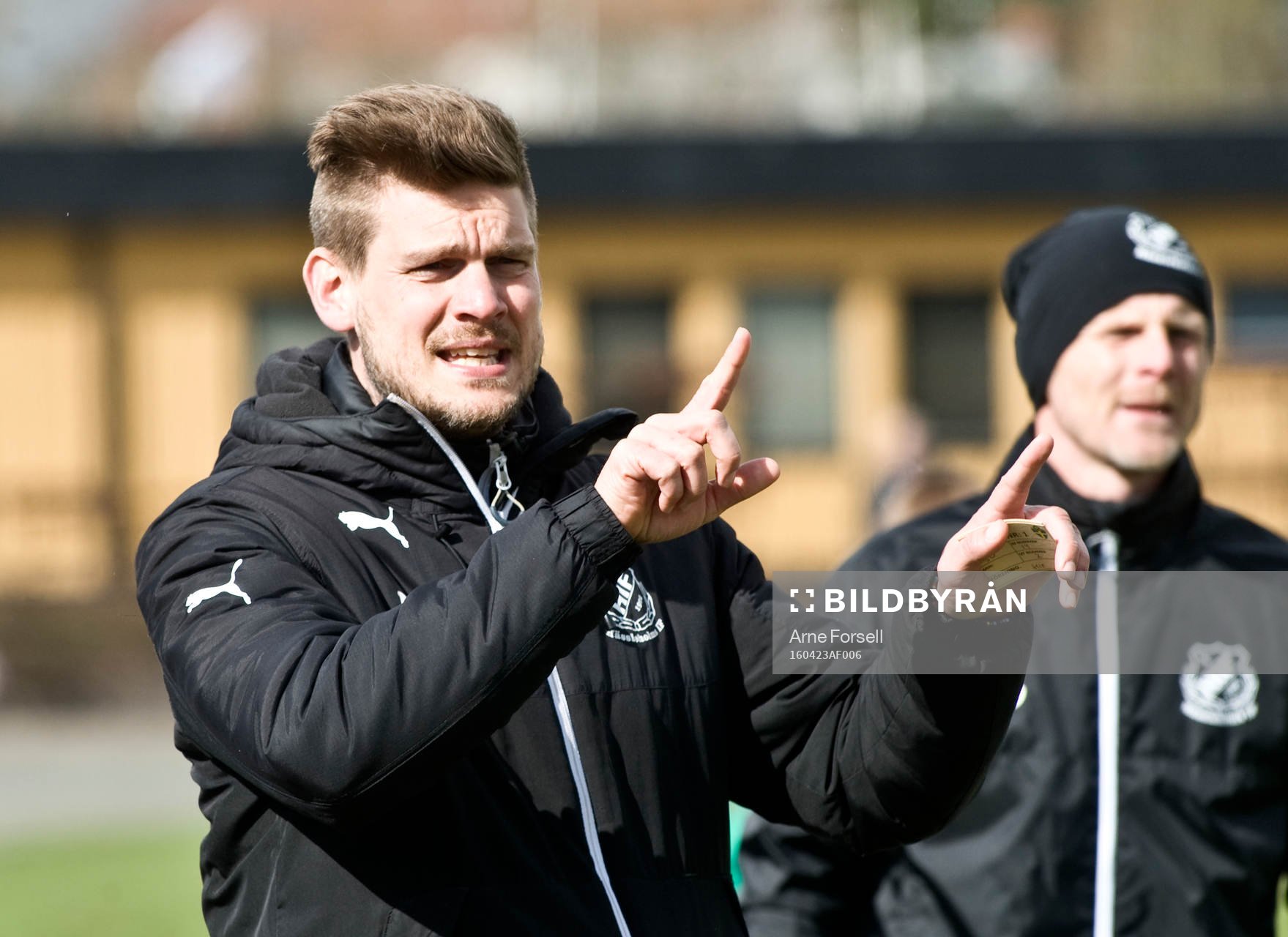 Hässleholms tränare Dan Olofsson dirigerade sitt HIF till