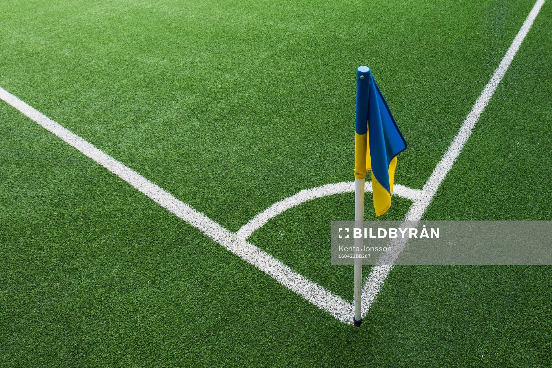 En hörnflagga på Gavlevallen