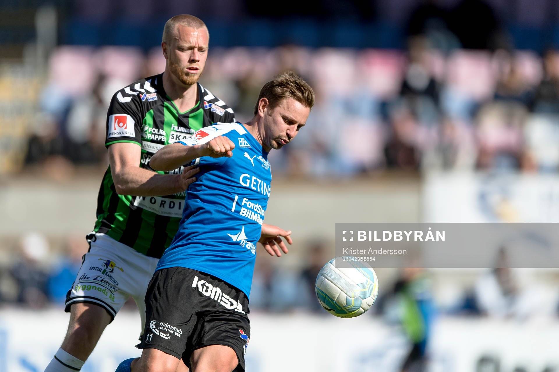GAIS Björn Andersson och Halmstads Fredrik Olsson