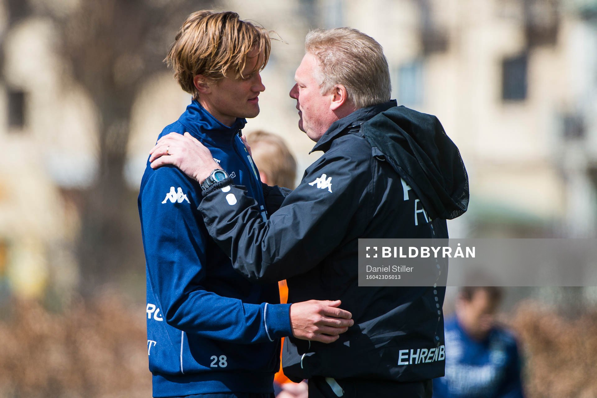 Thomas Rogne och tränare Jörgen Lennartsson