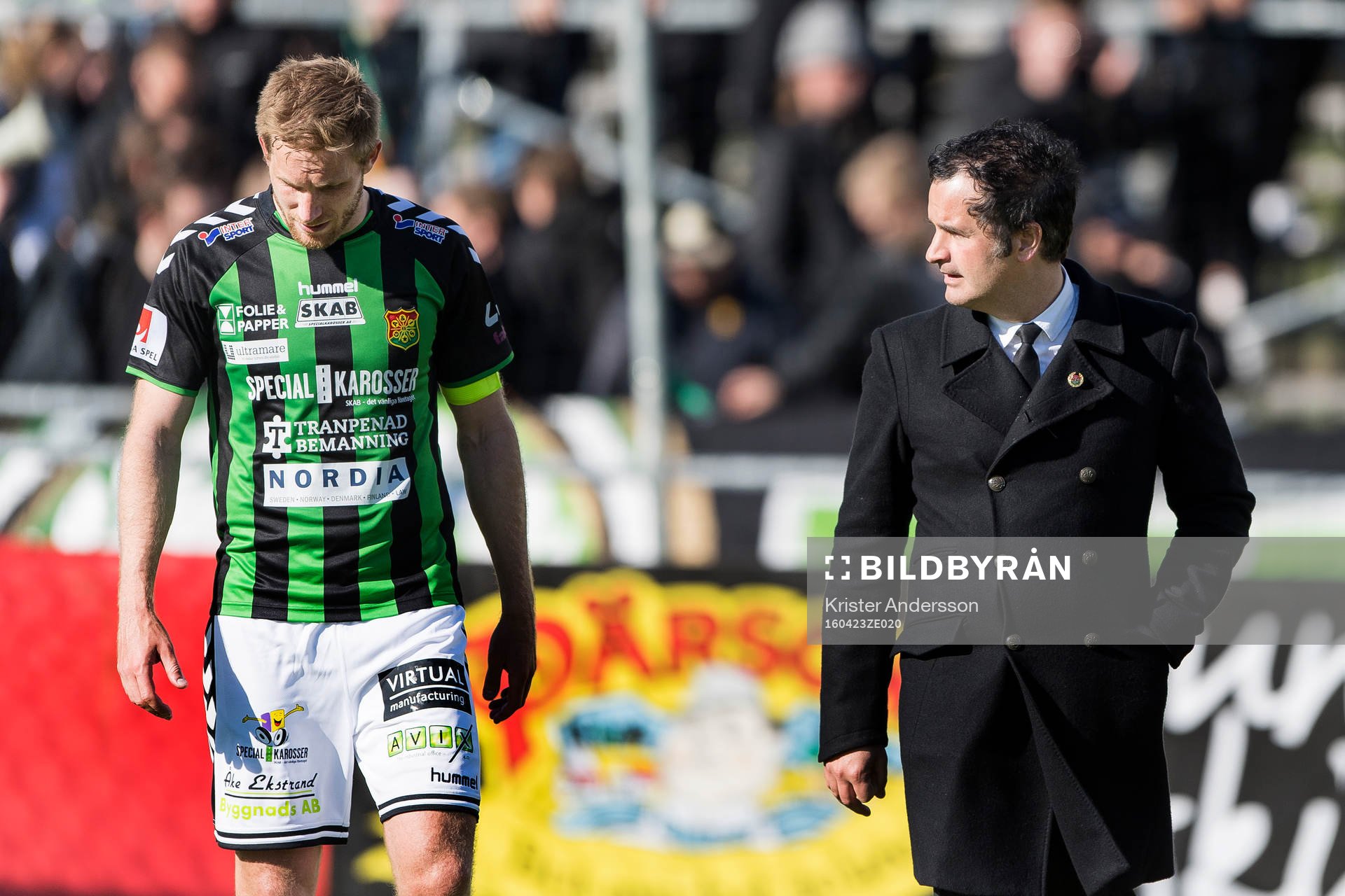 GAIS Steven Old och tränare Benjamin Westman deppar