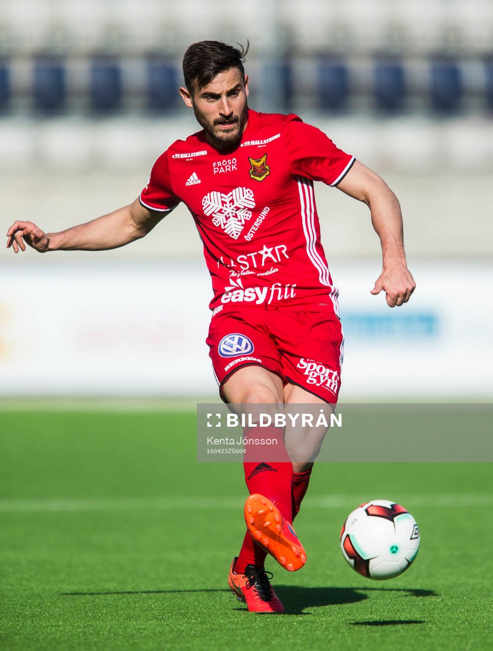 Östersunds Sotirios Papagiannopoulus i aktion