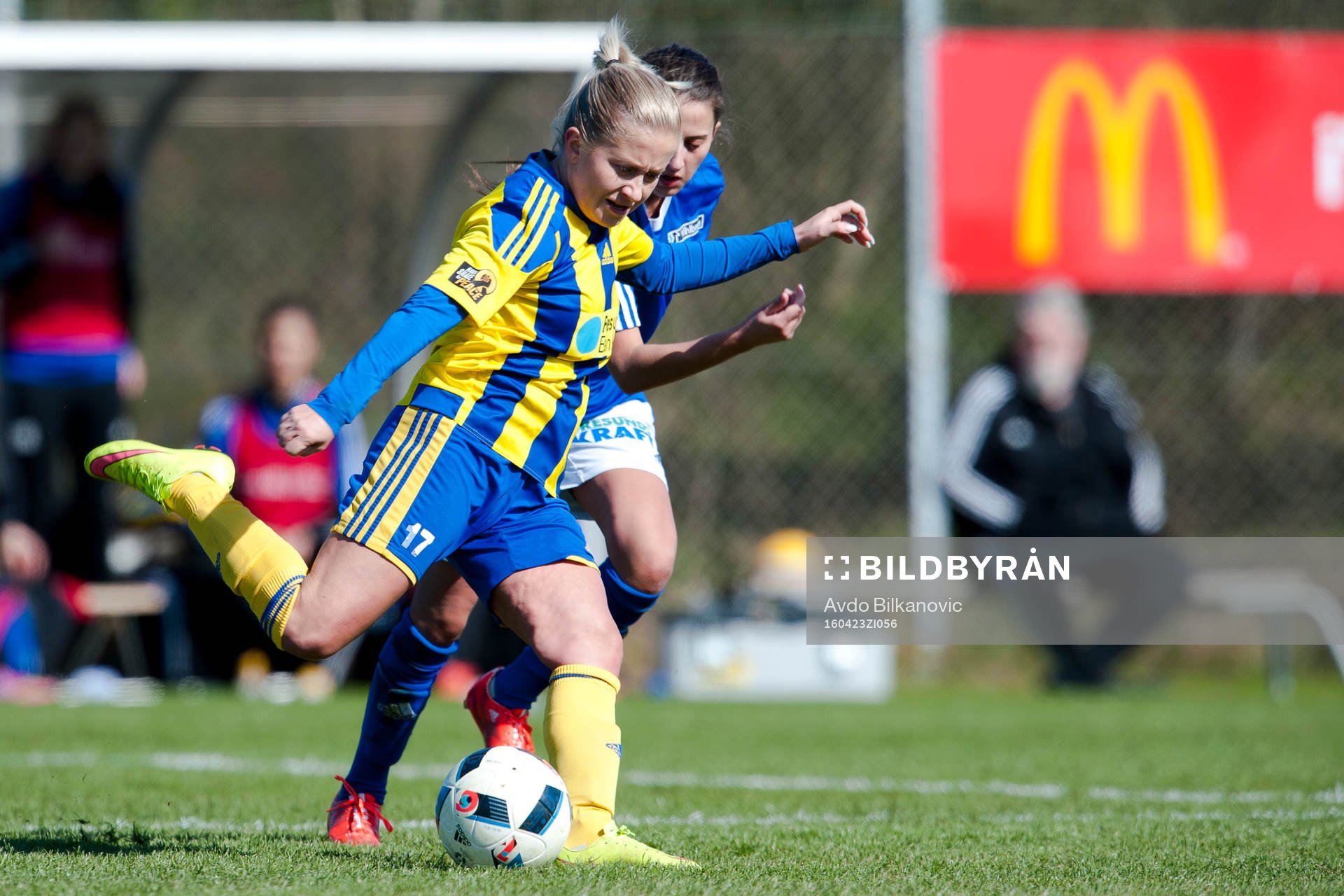 under fotbollsmatchen i Div 1 Södra Götaland damer mellan