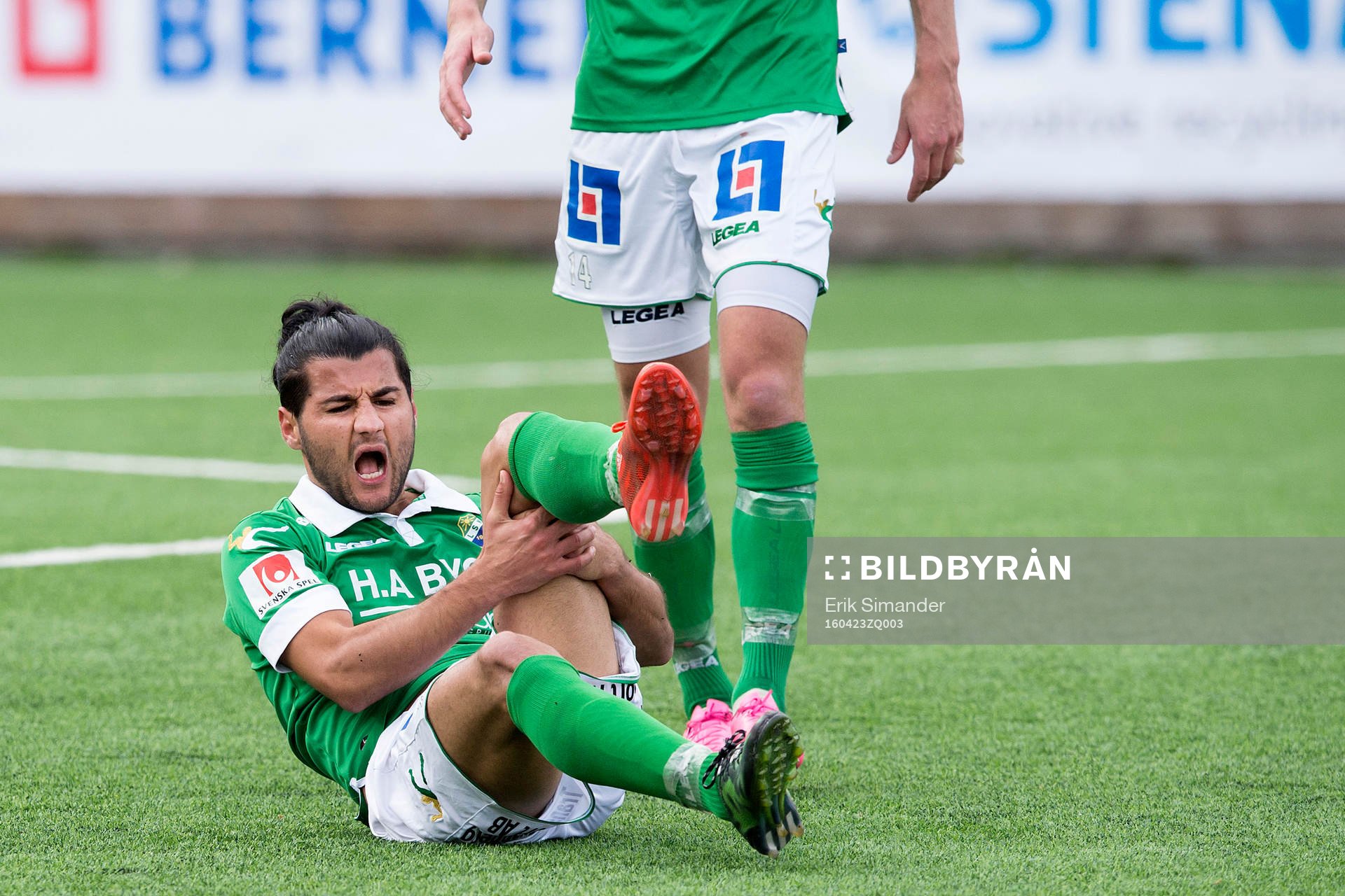 Ljungskiles Peiman Eliassi har ont