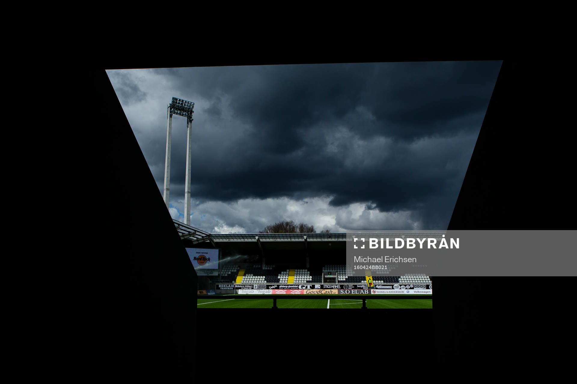 Bravida Arena innan fotbollsmatchen i Allsvenskan mellan