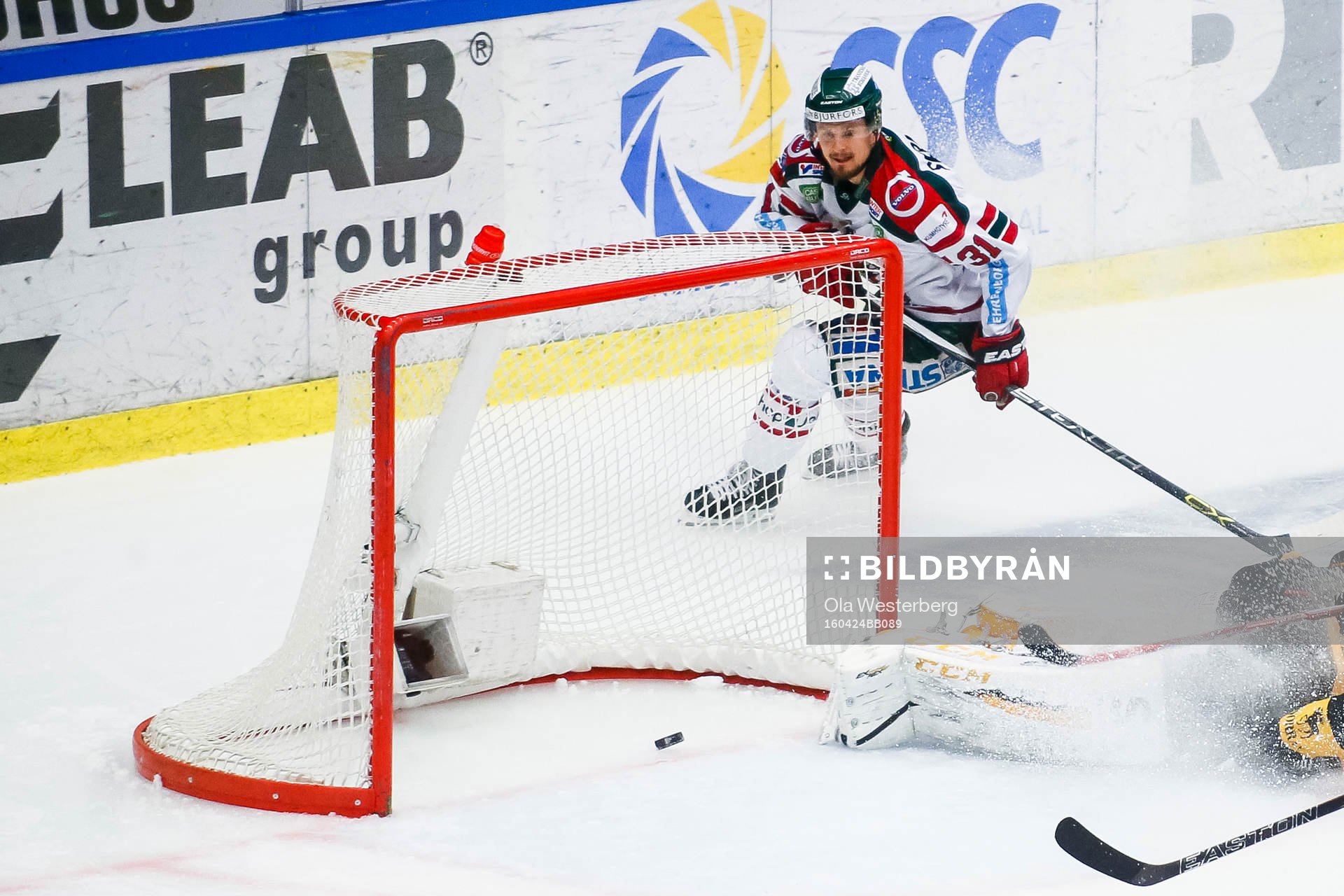 Frölundas Nicklas Lasu gör 0-2 bakom Skellefteås